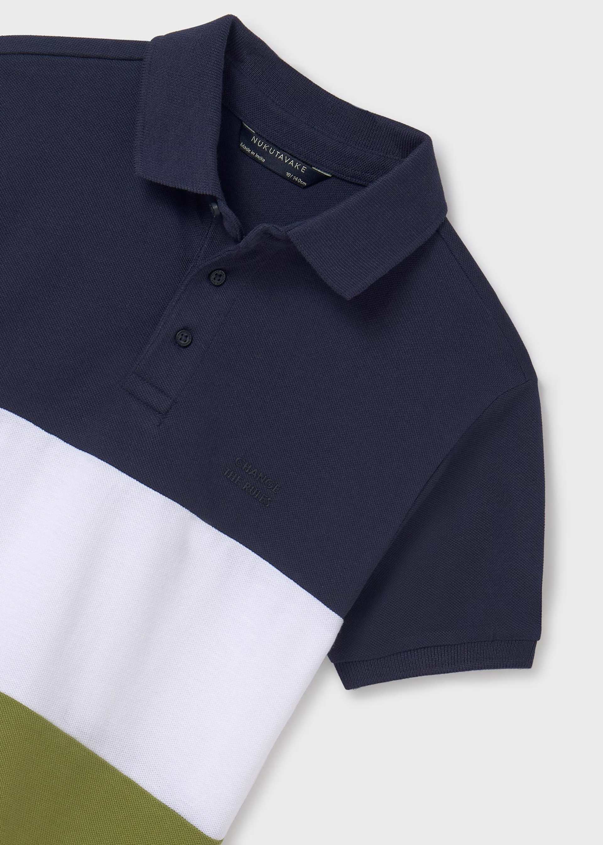 Boy block colour polo shirt Boy block colour polo shirt