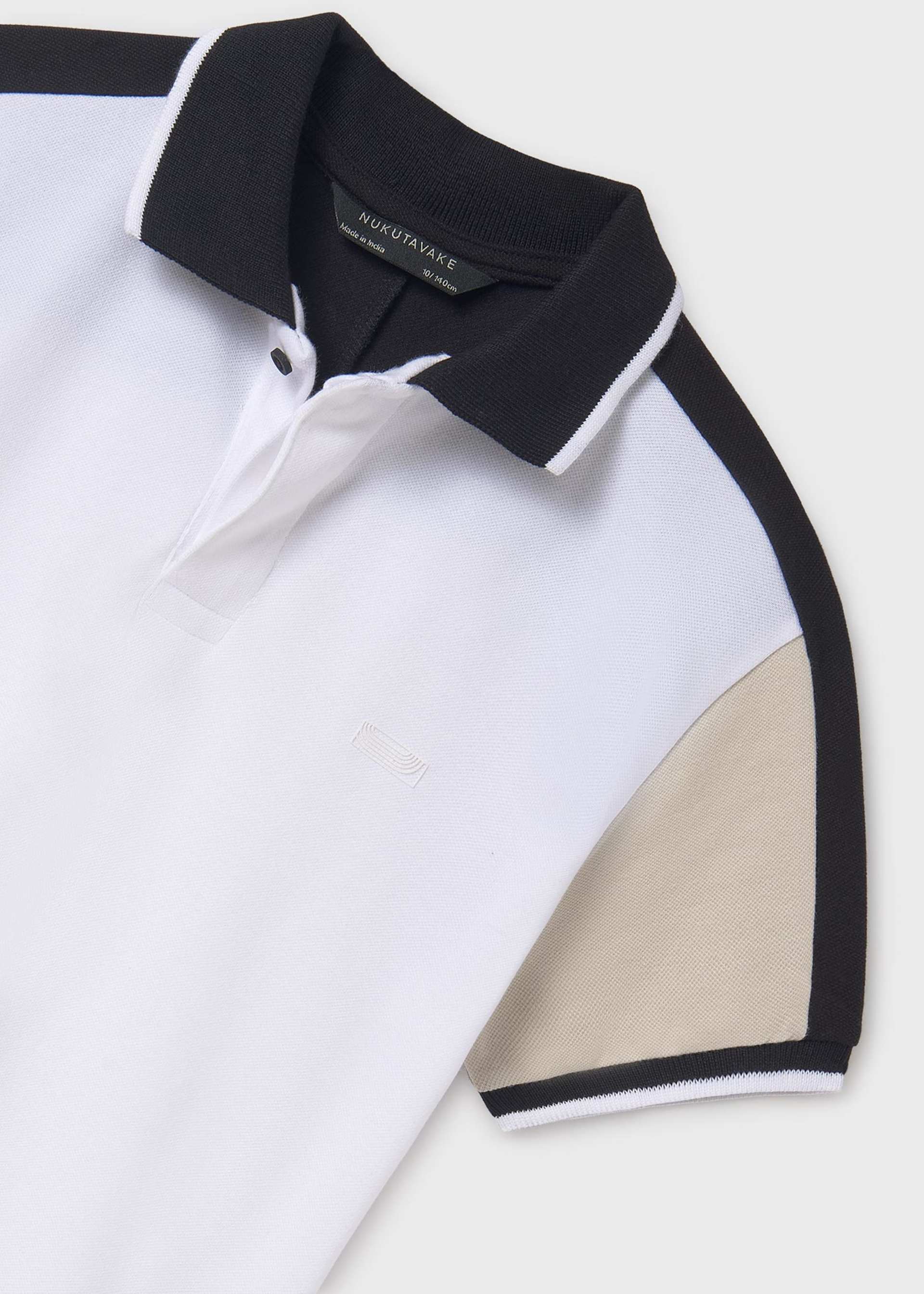 Boy Color Contrast Polo Shirt