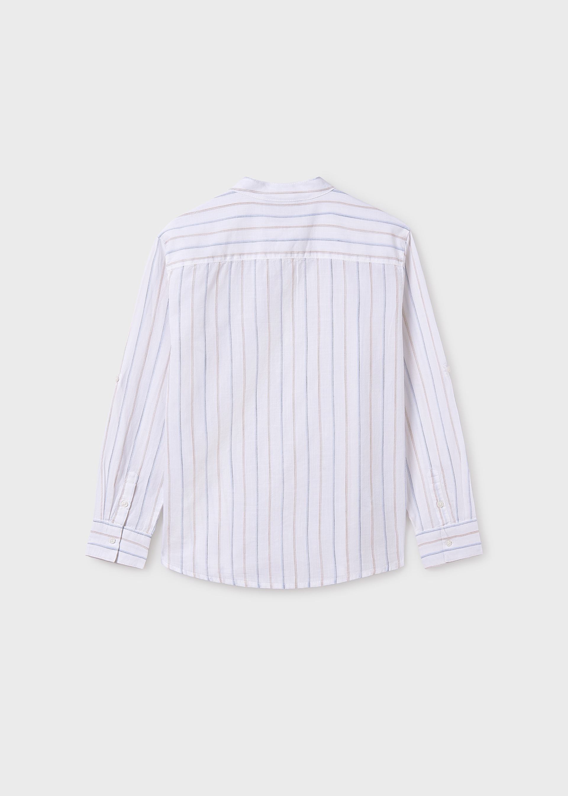Camicia manica lunga colletto coreana ragazzo