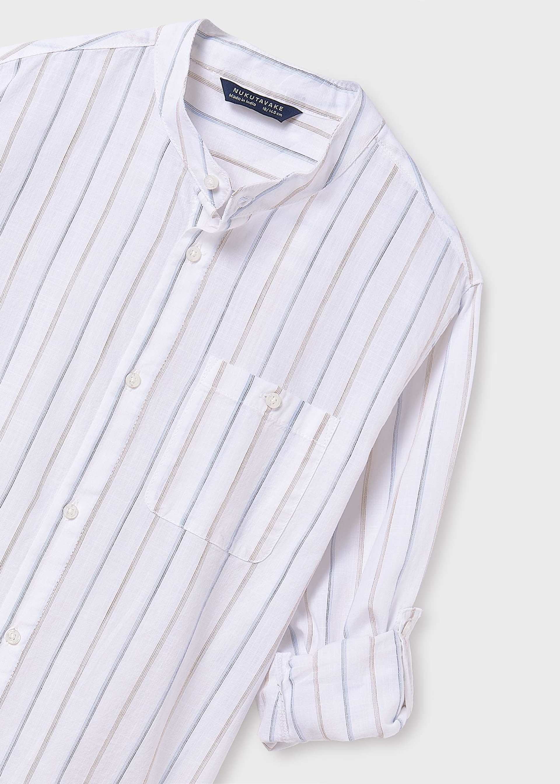 Camisa manga comprida gola mao rapaz Camisa manga comprida gola mao rapaz