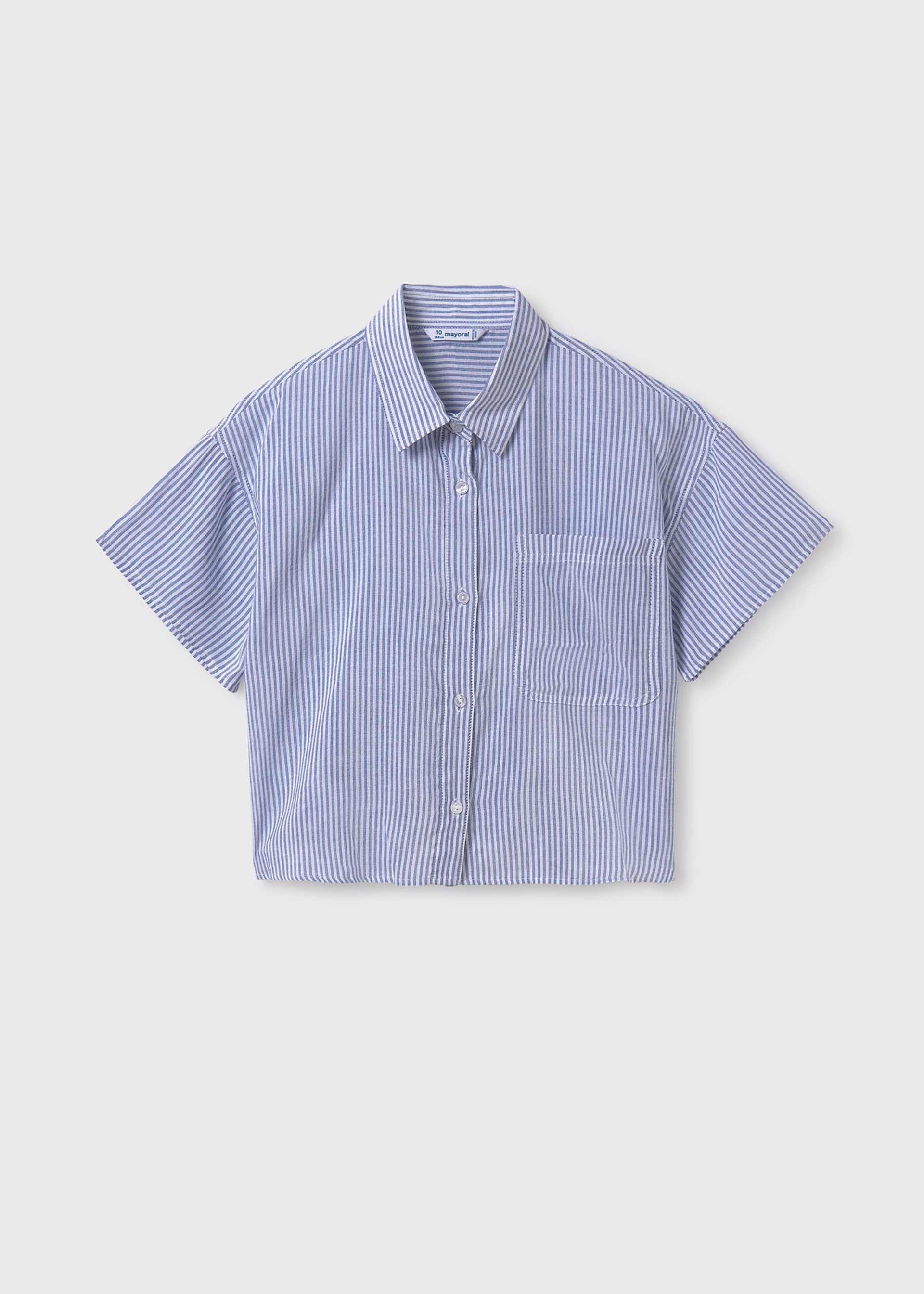 Blouse avec top rayé fille Blouse avec top rayé fille