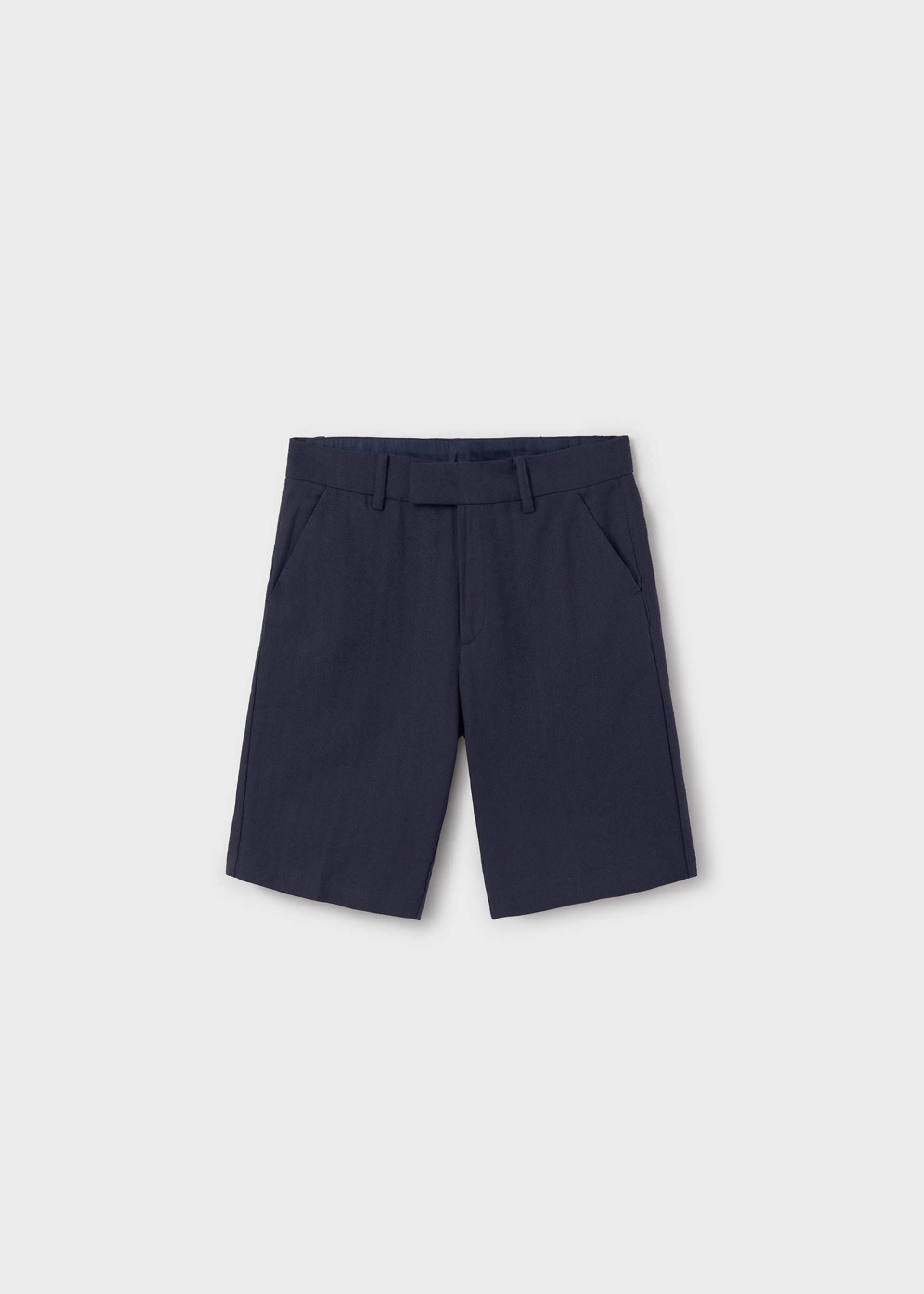 Boy tailored linen shorts