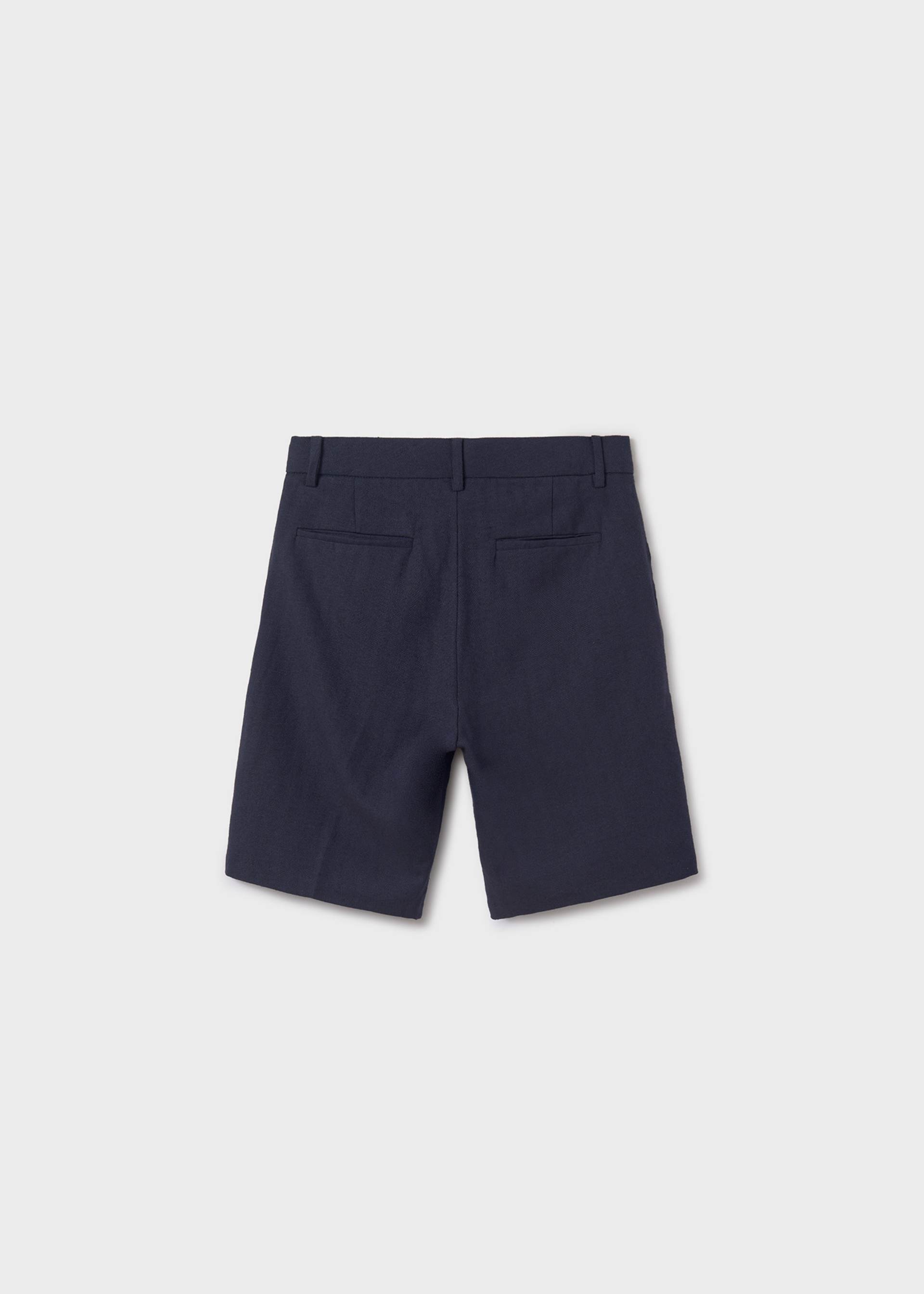 Boy tailored linen shorts