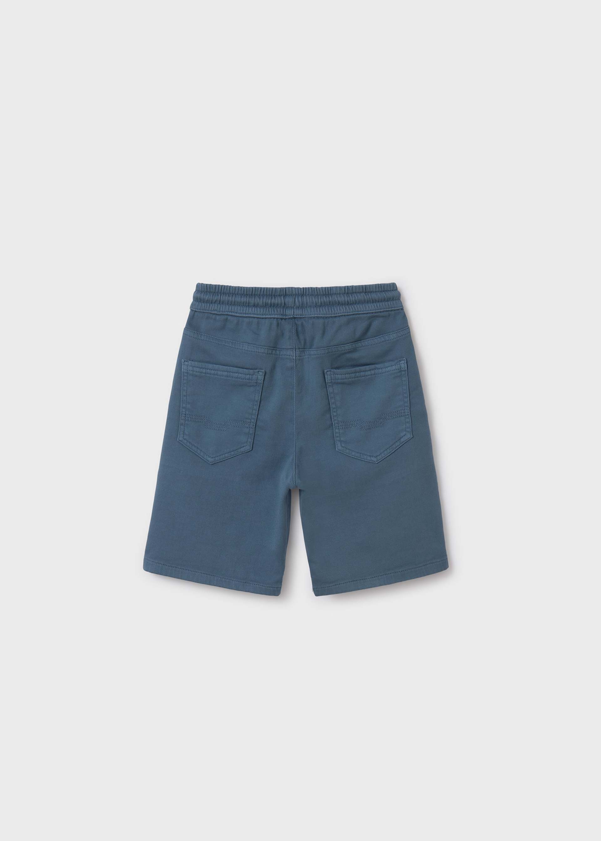 Boy twill shorts with drawstring Boy twill shorts with drawstring