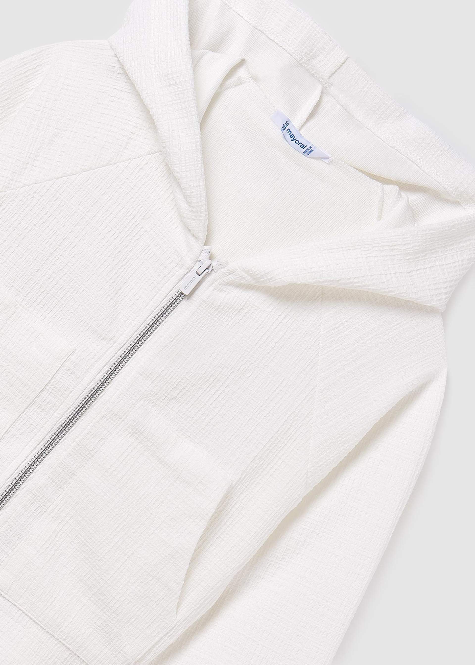 Hanorac fermoar structura fata