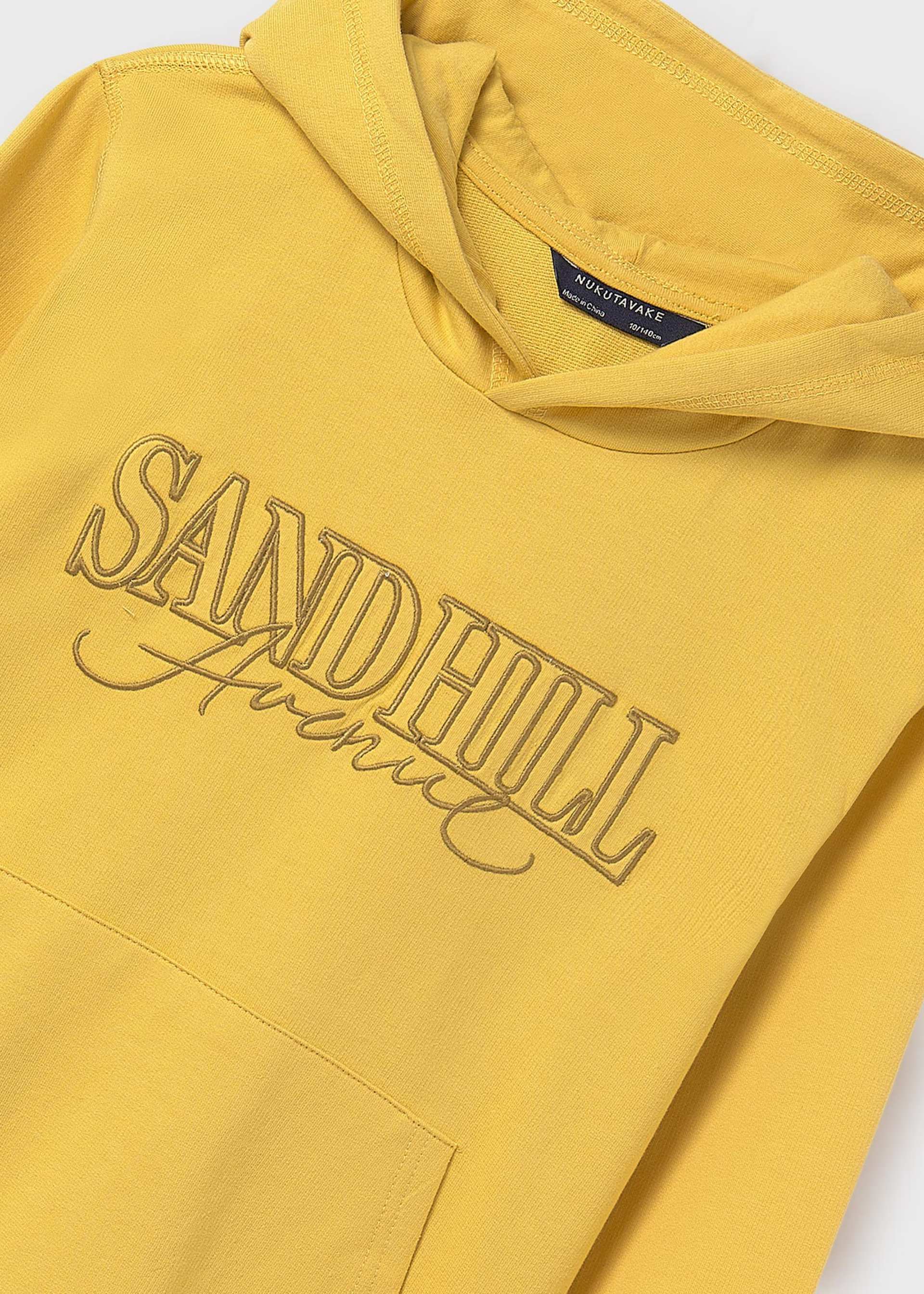 Sudadera capucha bordados chico
