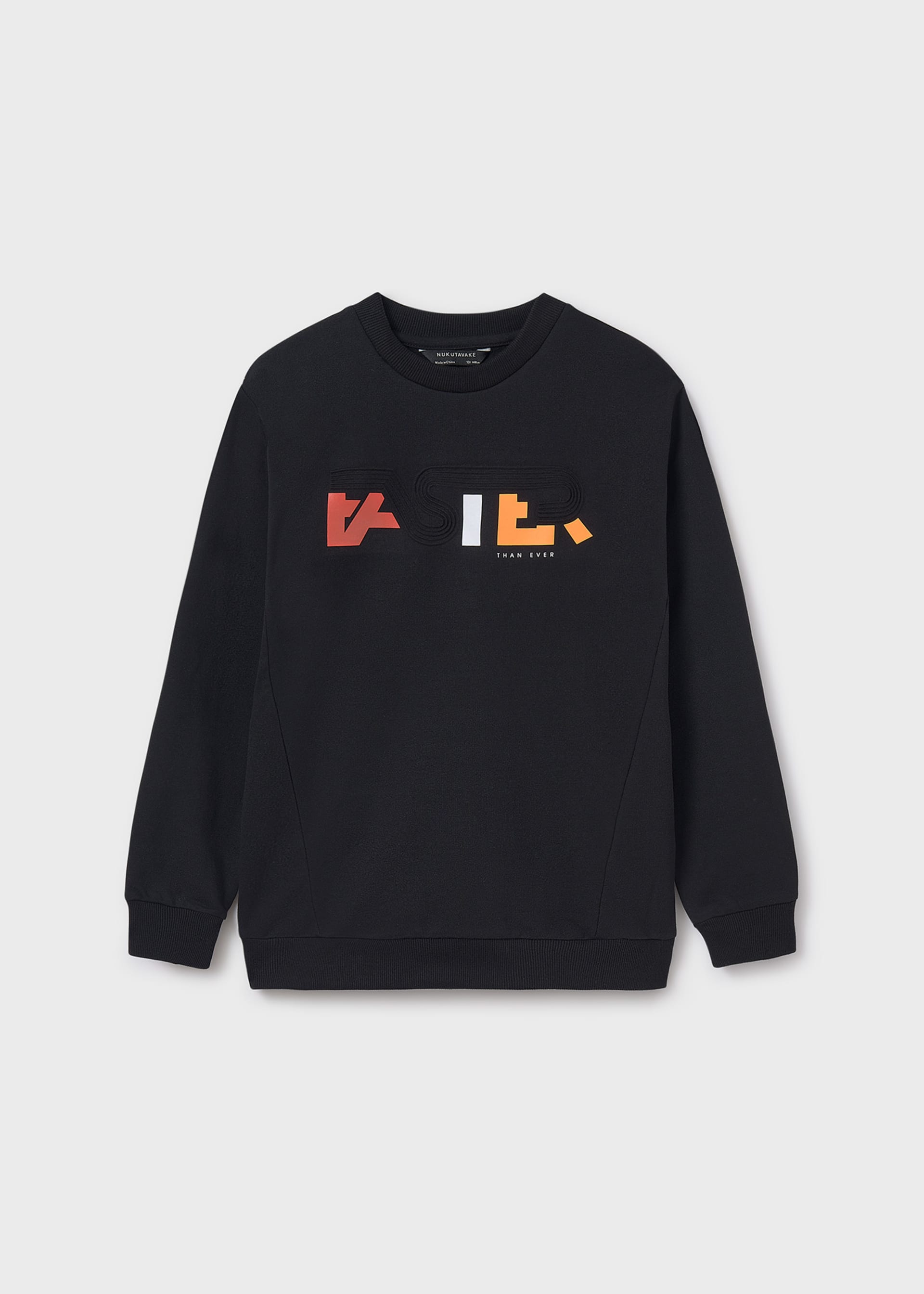 Sudadera estampado relieve chico