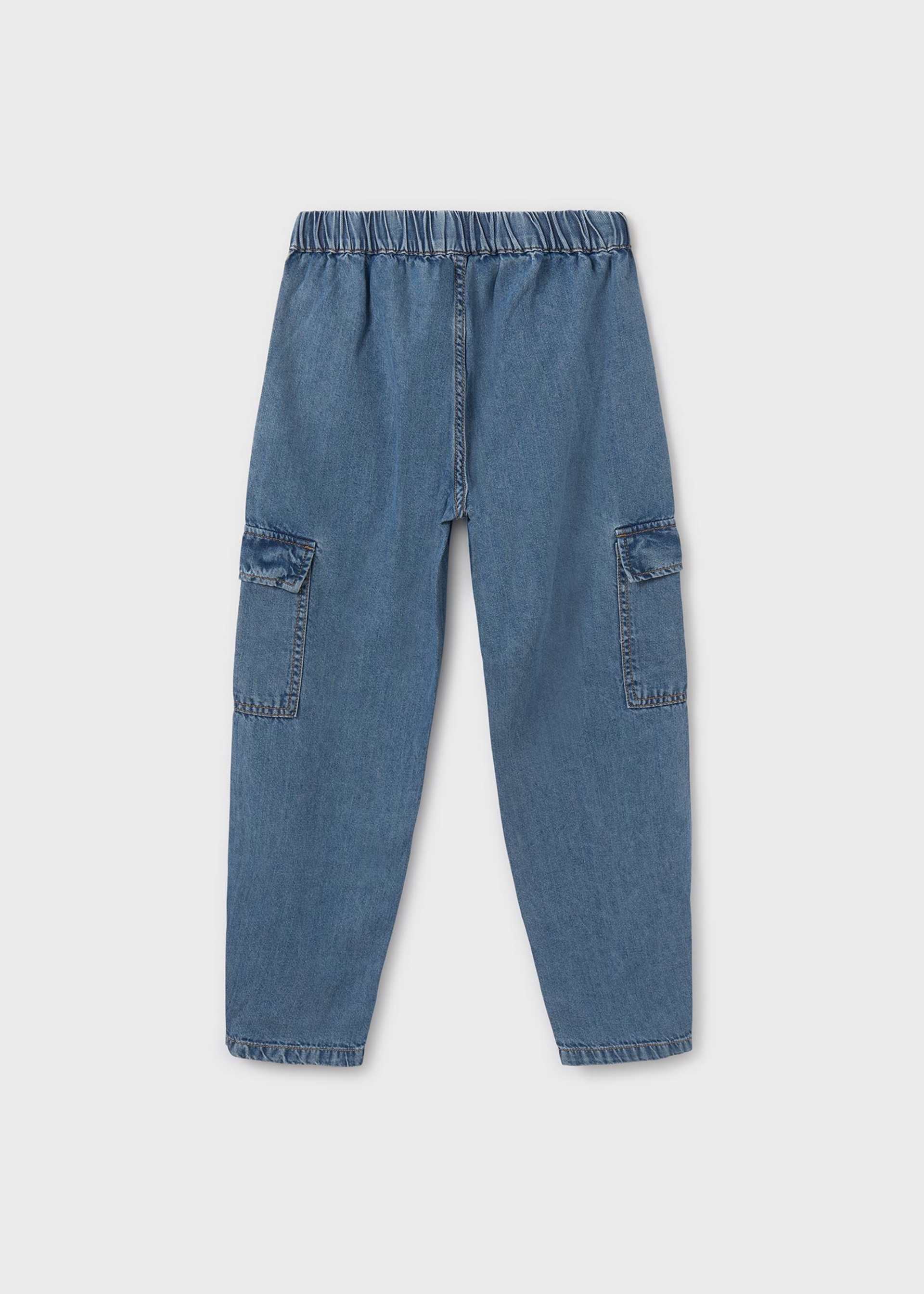 Spodnie jeansowe Relaxed Fit dla dziewczynki