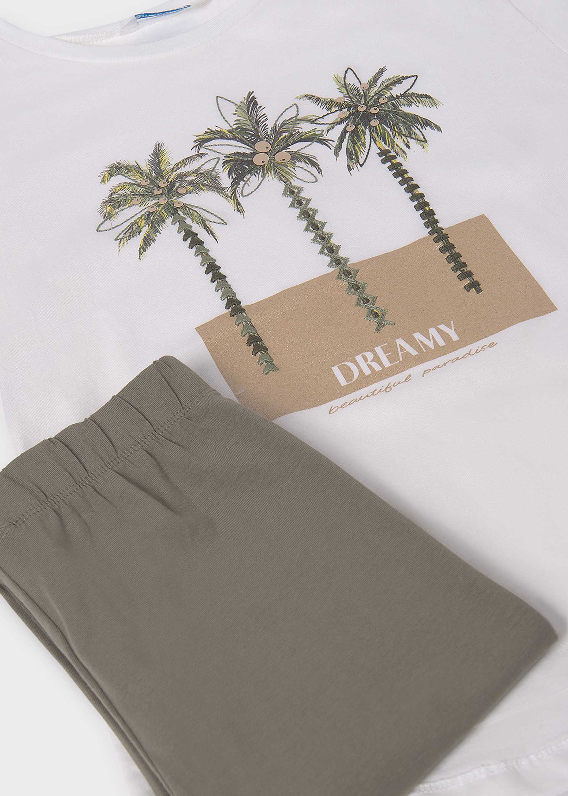 Komplet legginsy i koszulka dla dziewczynki