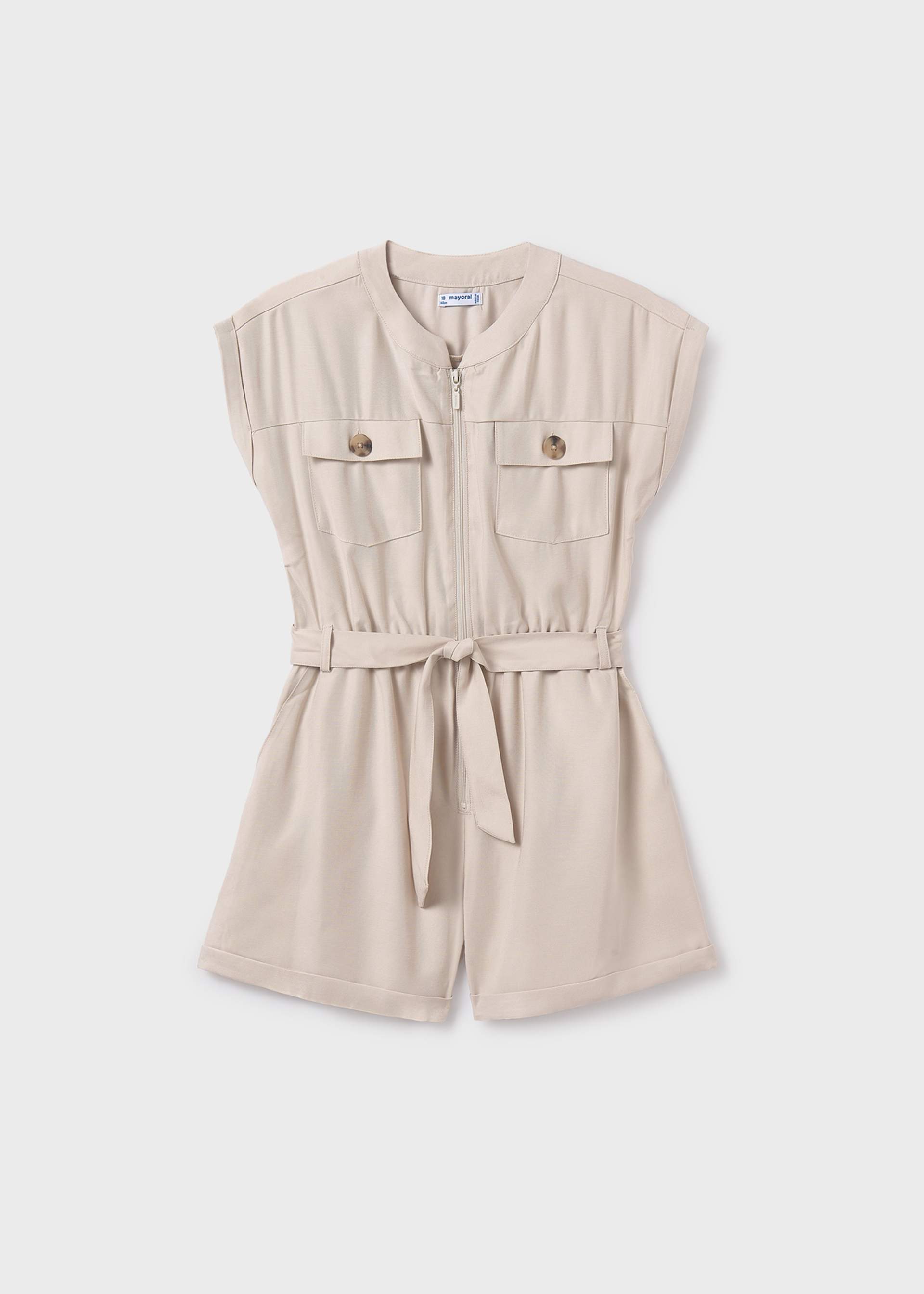 Girl playsuit with pockets