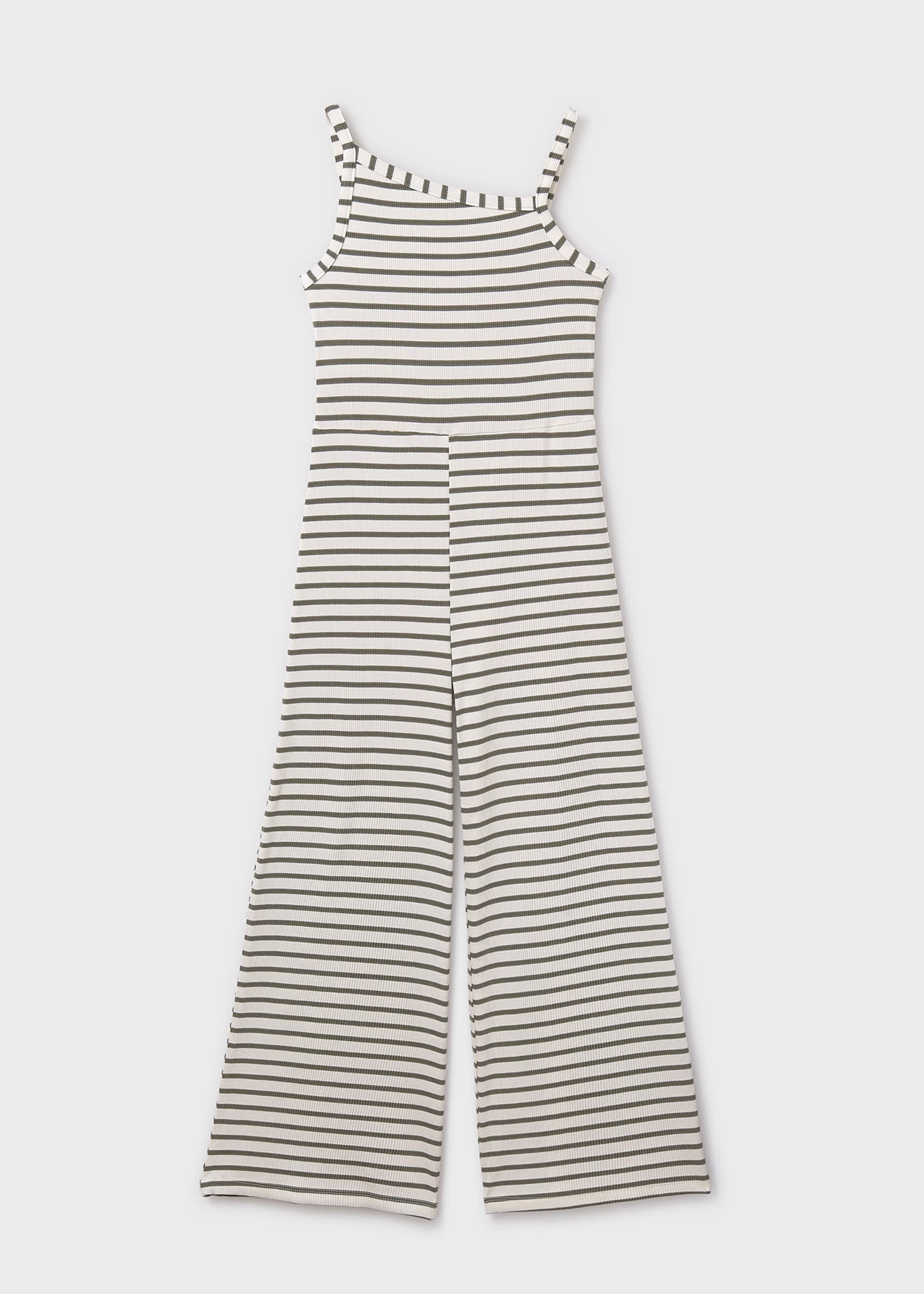 Girl striped jumpsuit