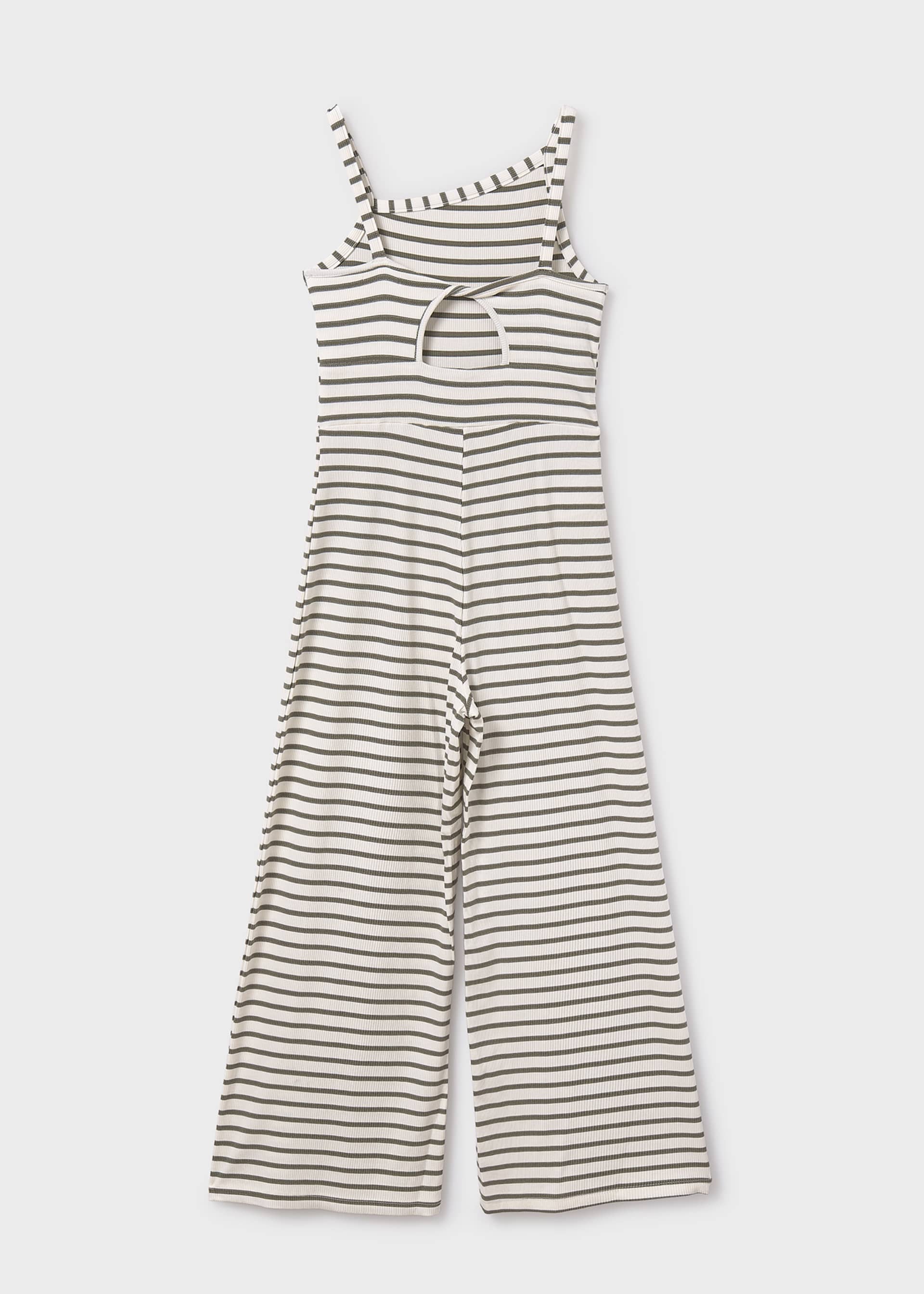 Girl striped jumpsuit