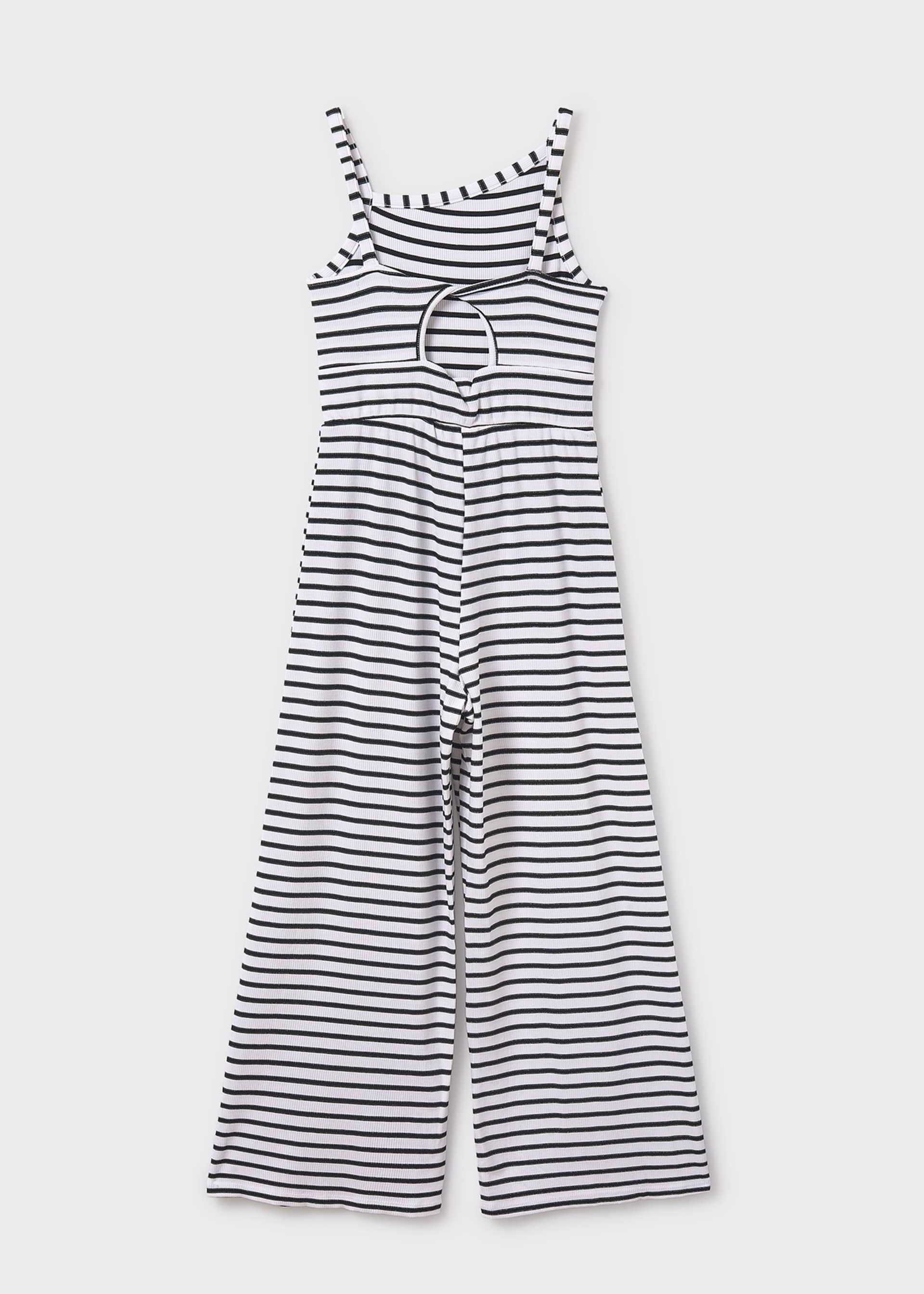 Girl striped jumpsuit