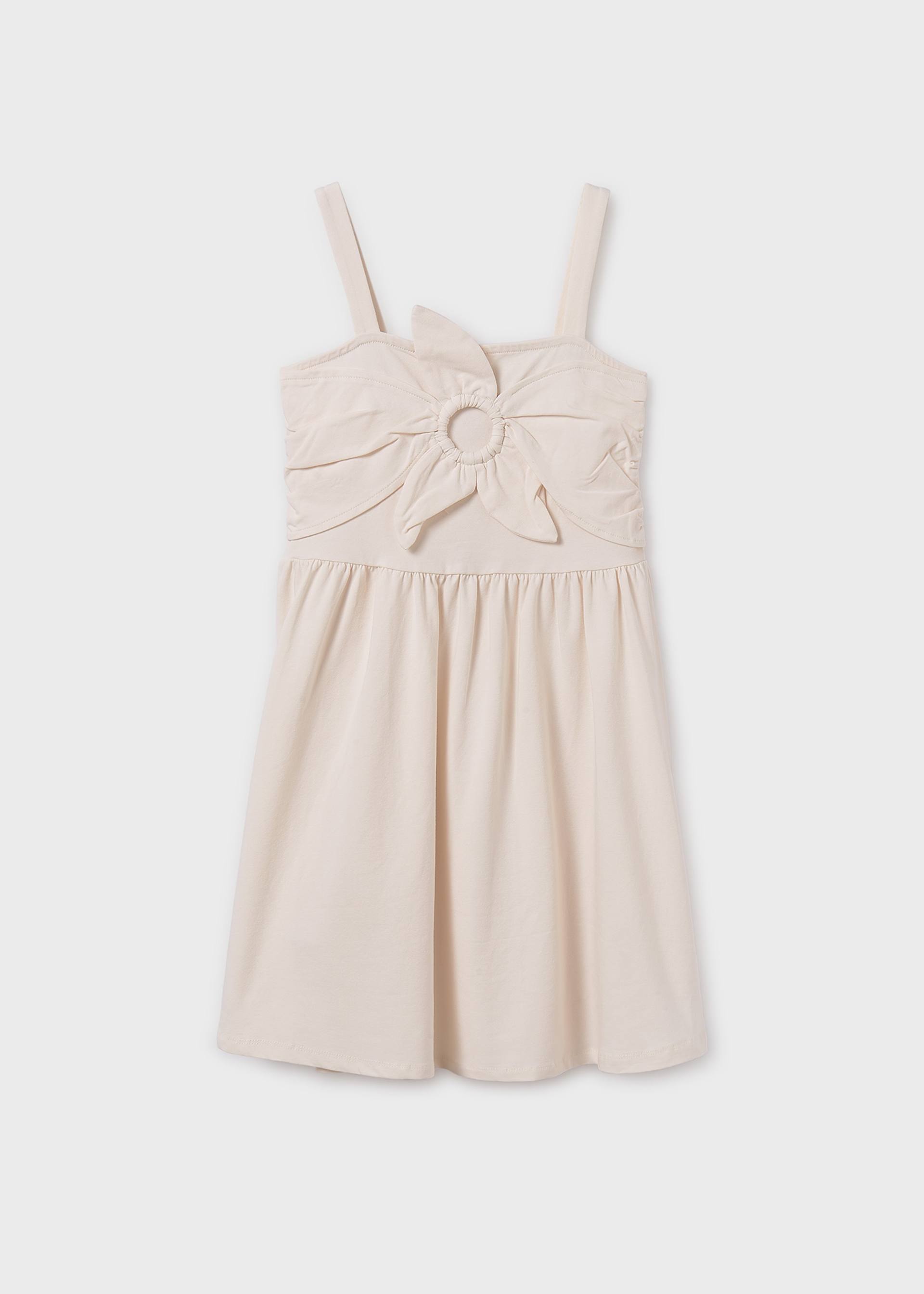 Vestido alças flor rapariga