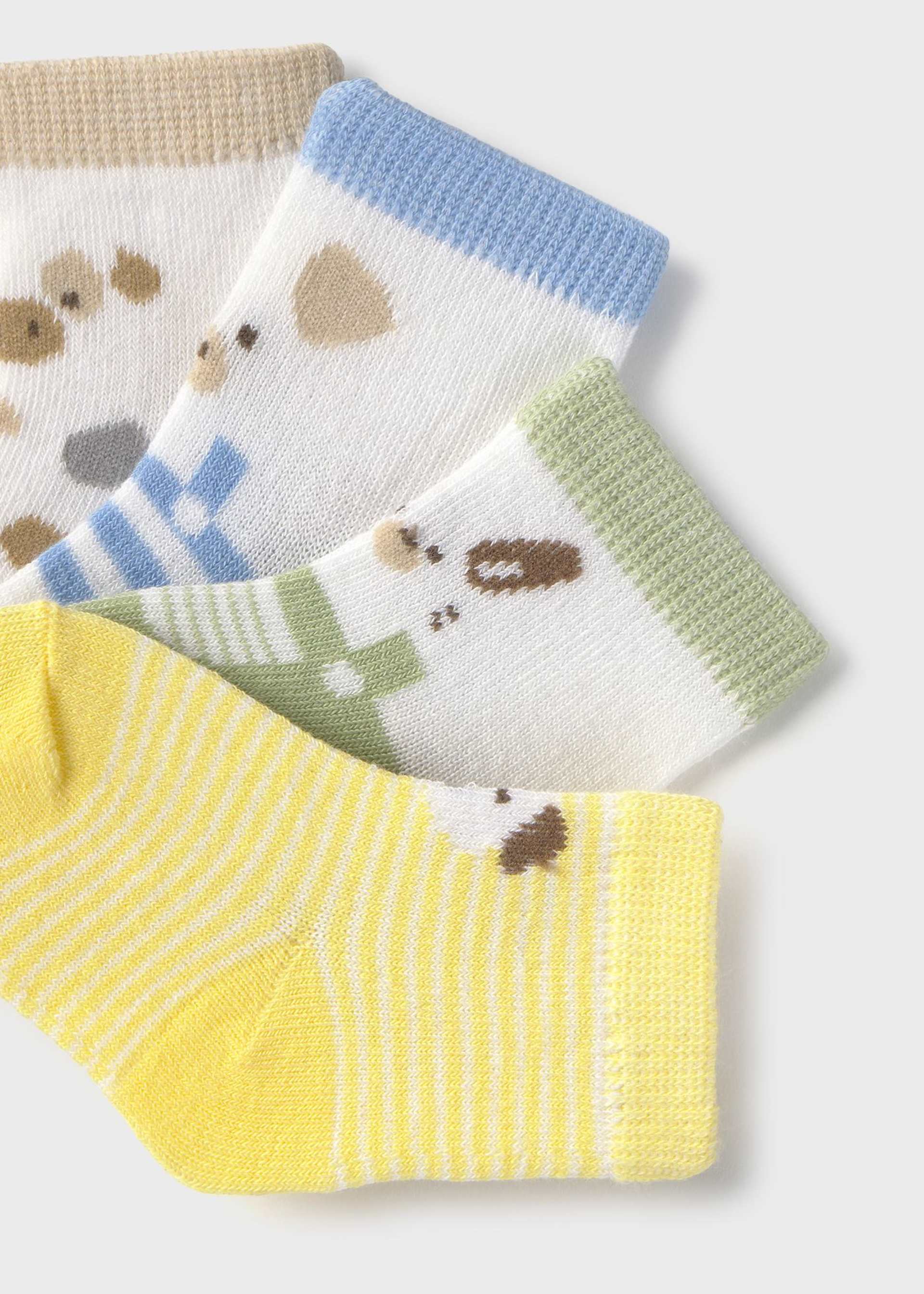 Newborn 4-Pack Animal Socks