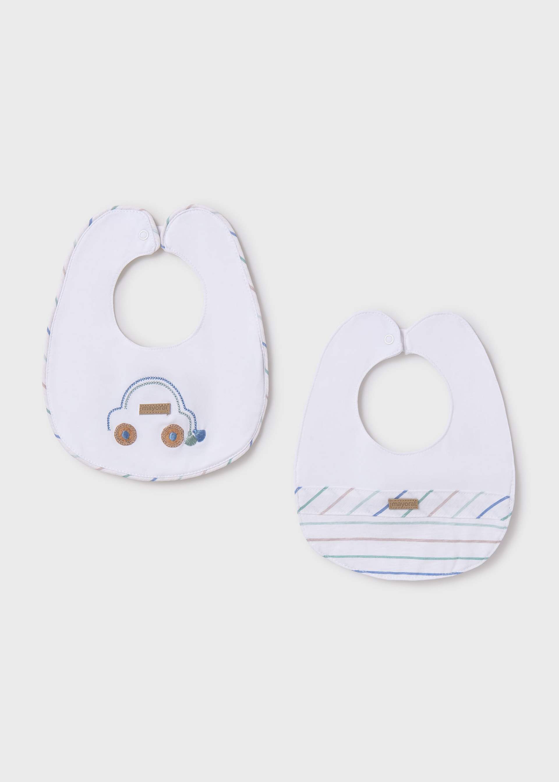 Lot de 2 bavoirs imperméables bébé Lot de 2 bavoirs imperméables bébé
