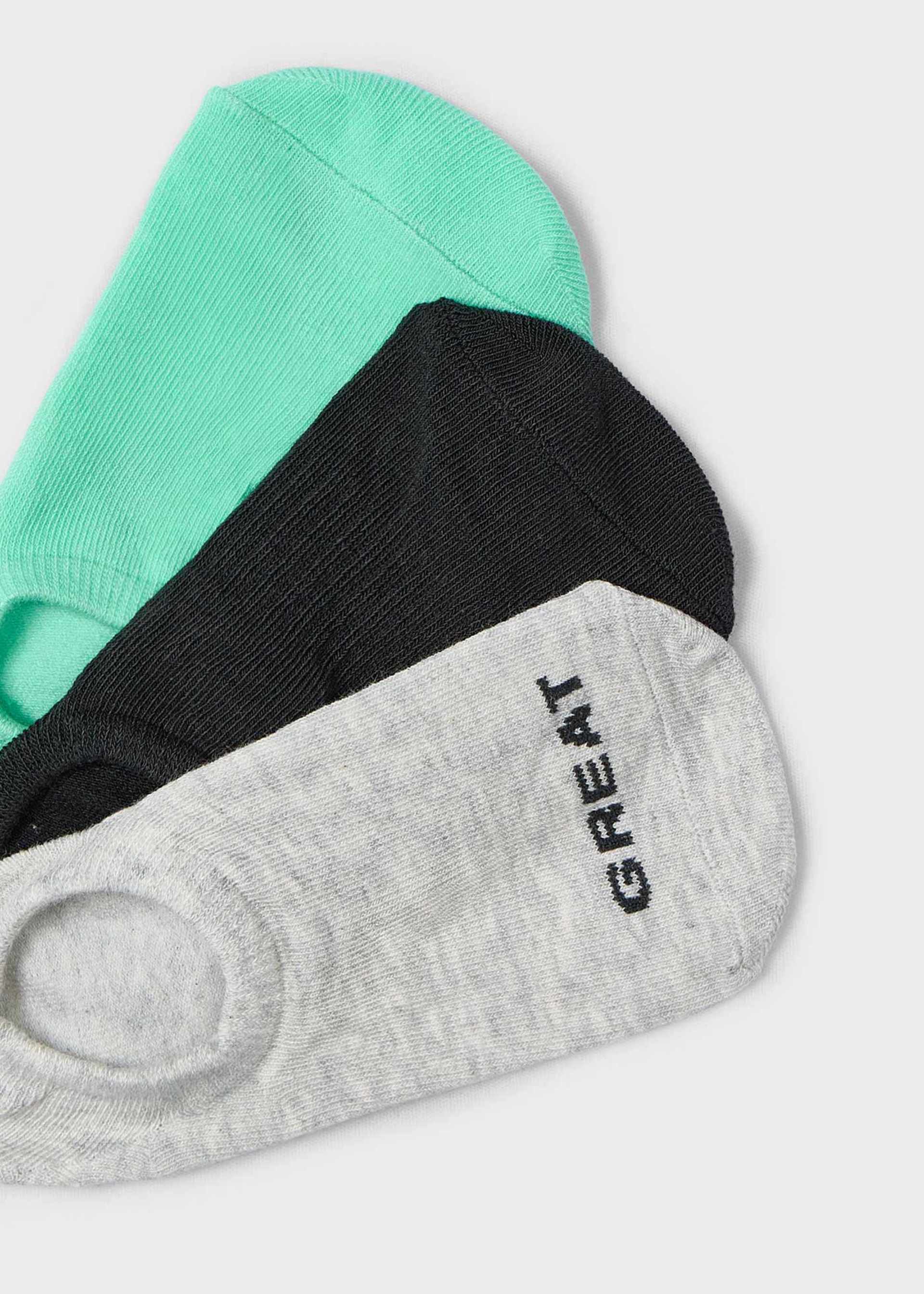 Zestaw 3 par skarpetek typu stopki dla chłopca