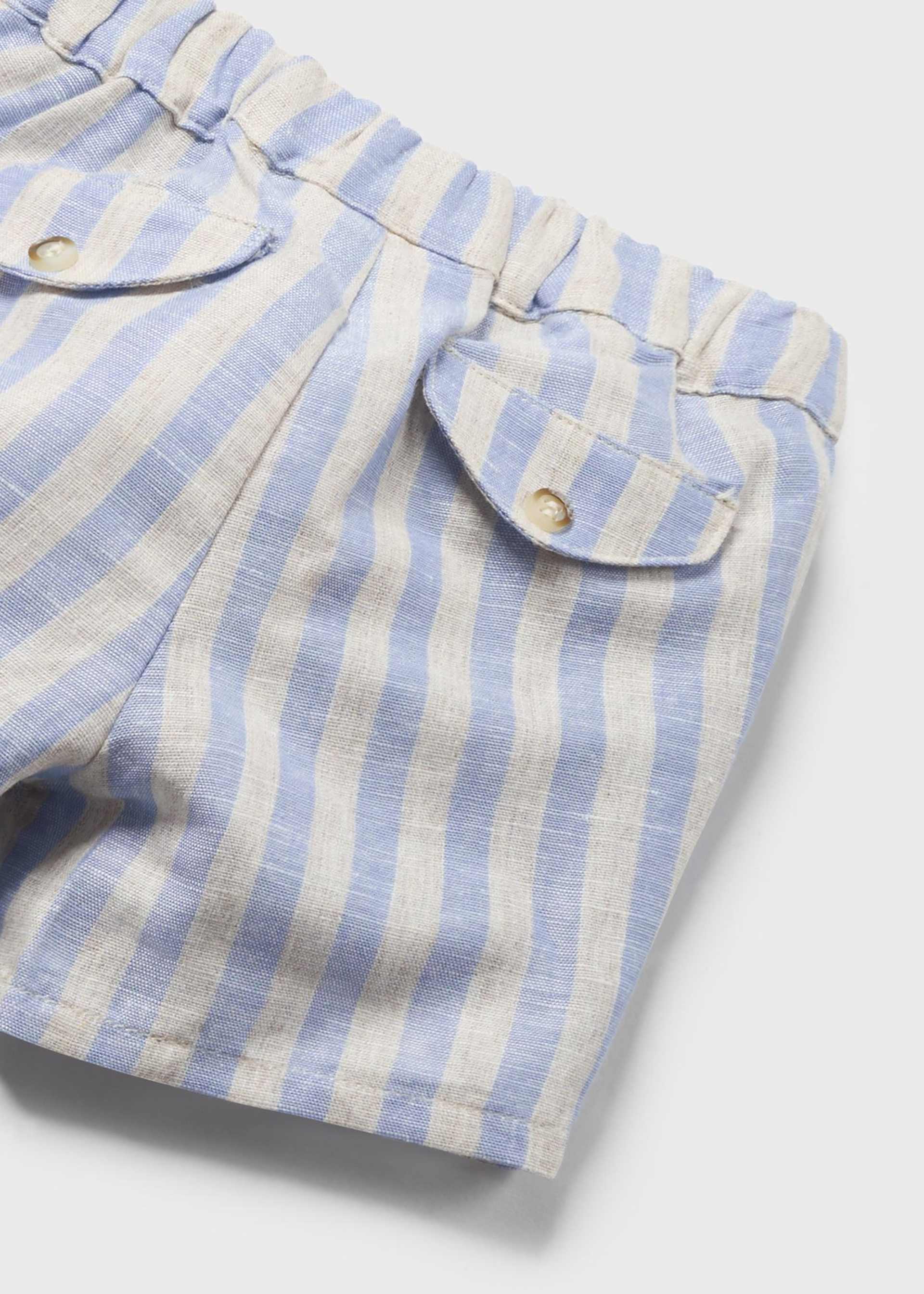 Newborn 2 Piece Striped Set European Linen