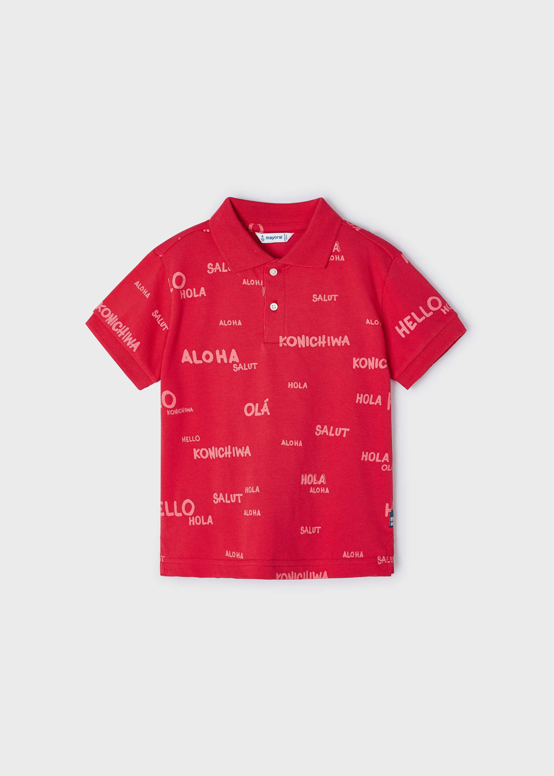 Boy Print Polo Shirt Better Cotton