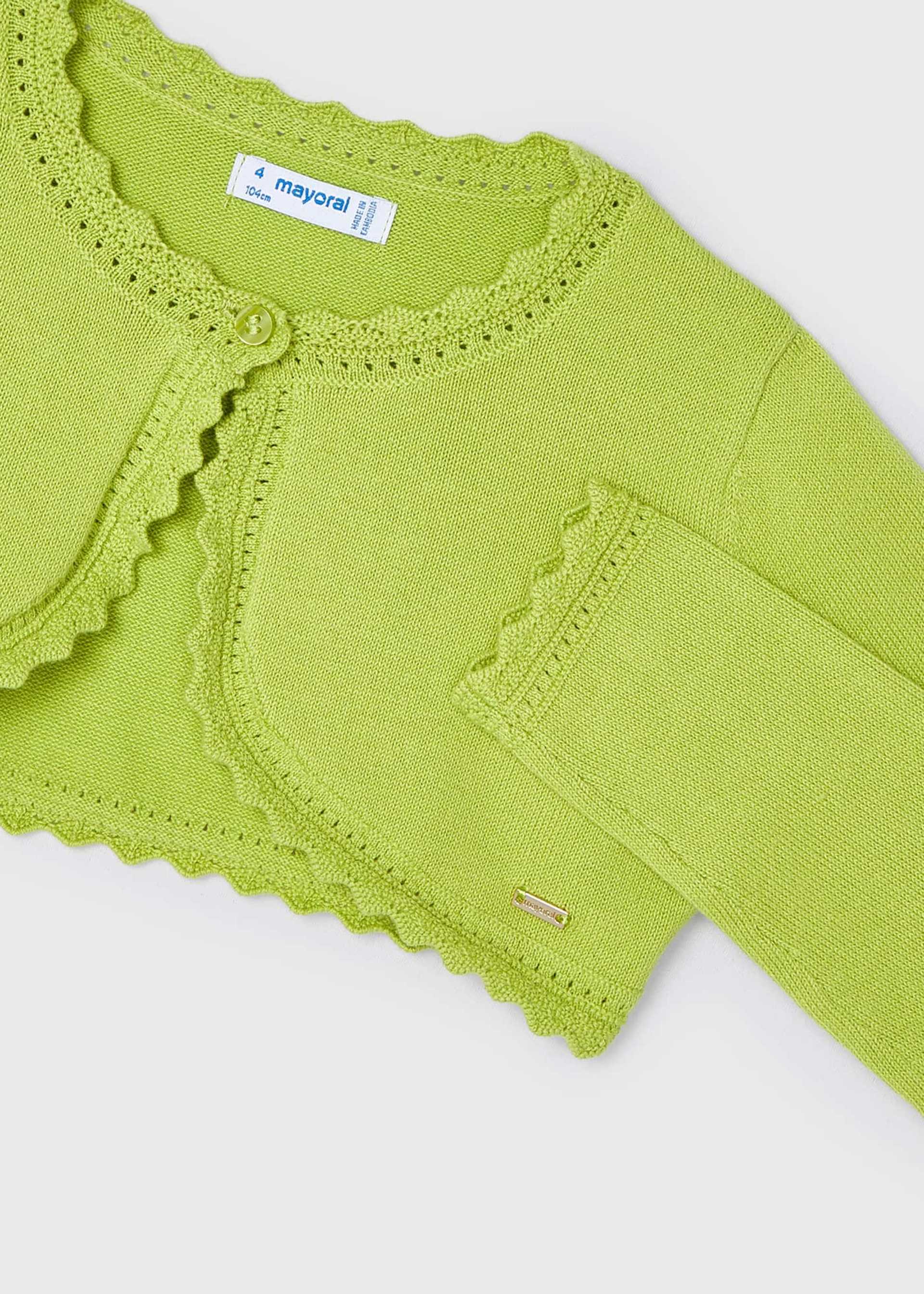 Girl cardigan metallic thread better Cotton