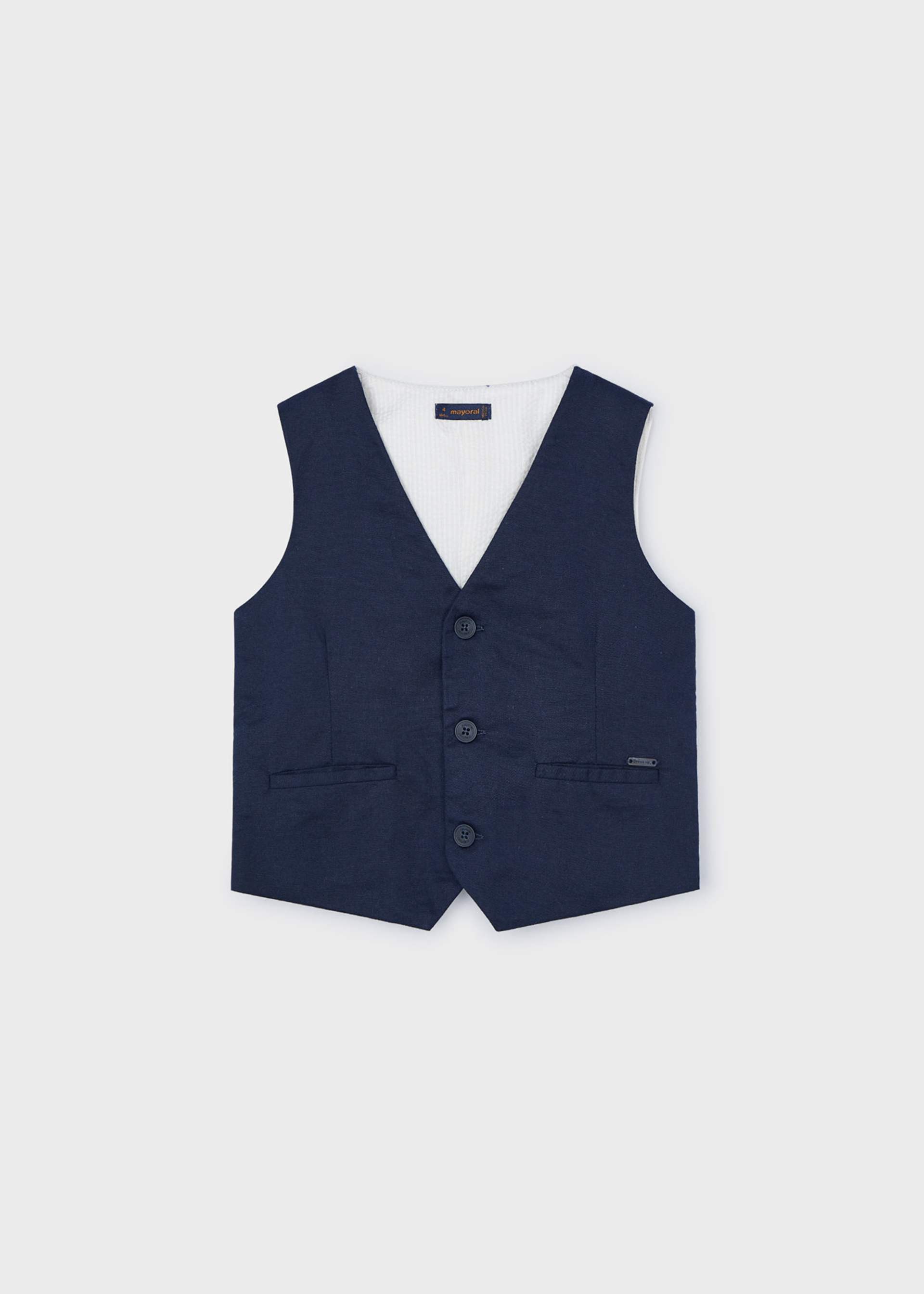 Boy Linen Waistcoat