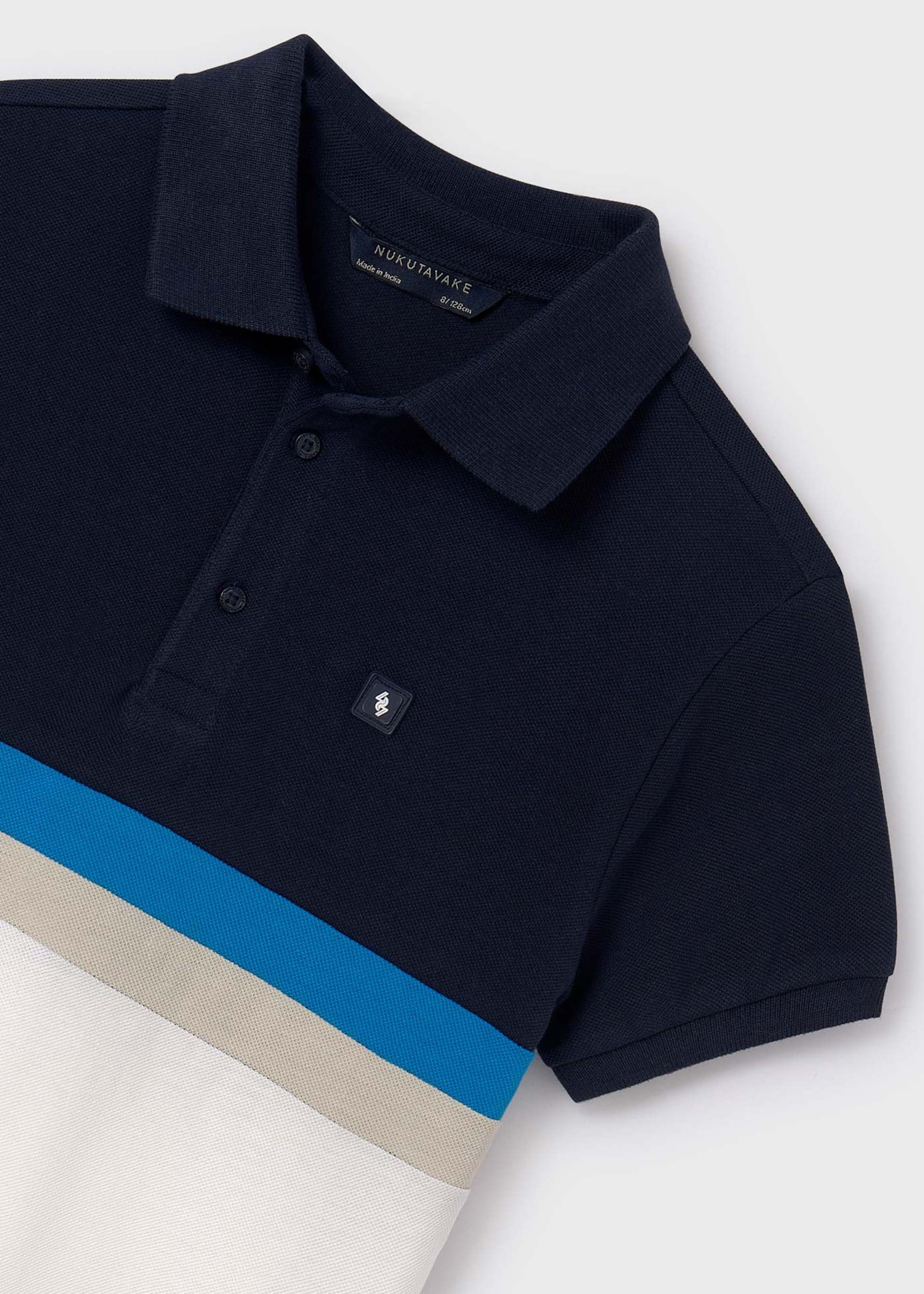 Boys color block polo shirt Better Cotton