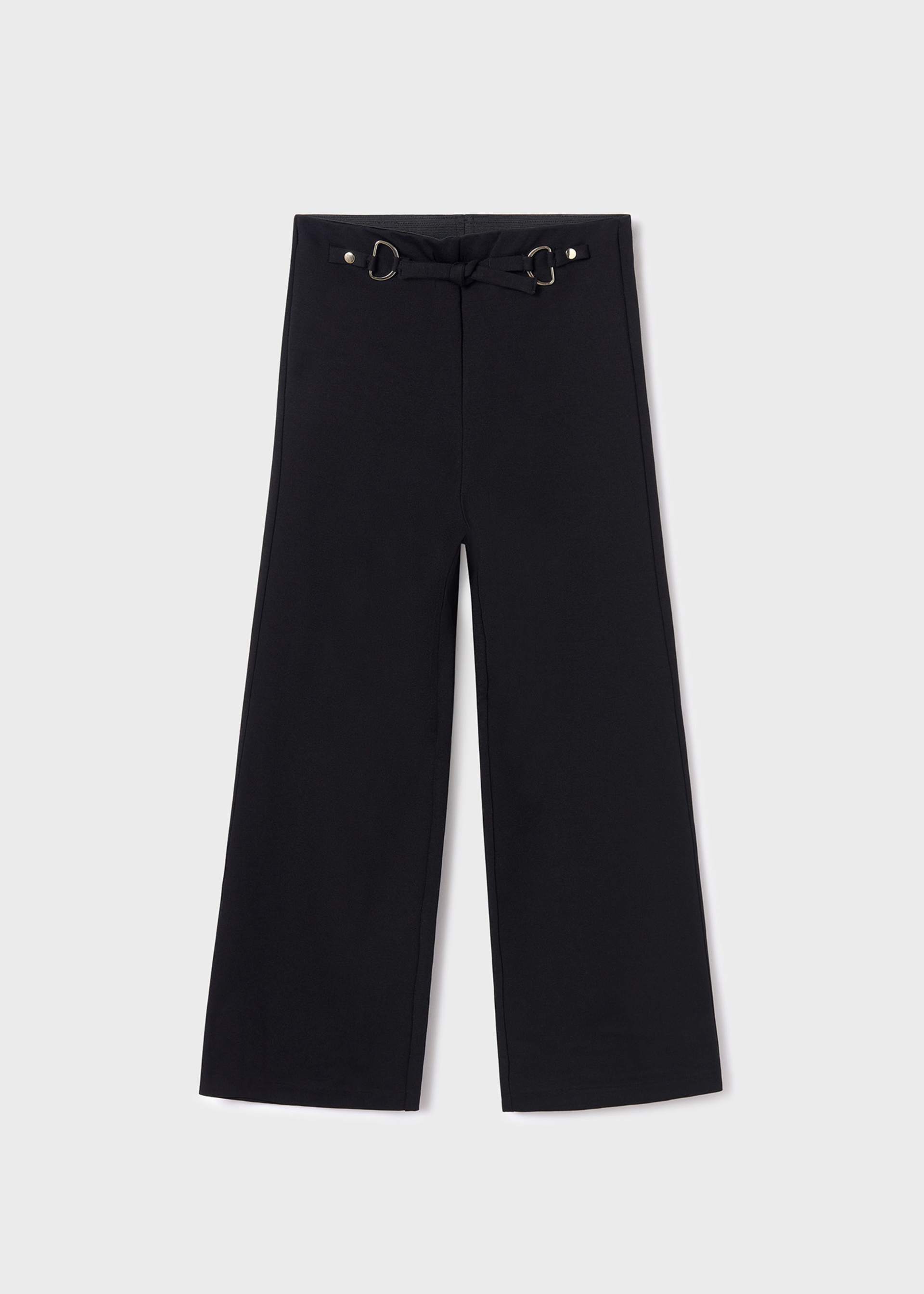 Girl Cropped Ponte Roma Trousers