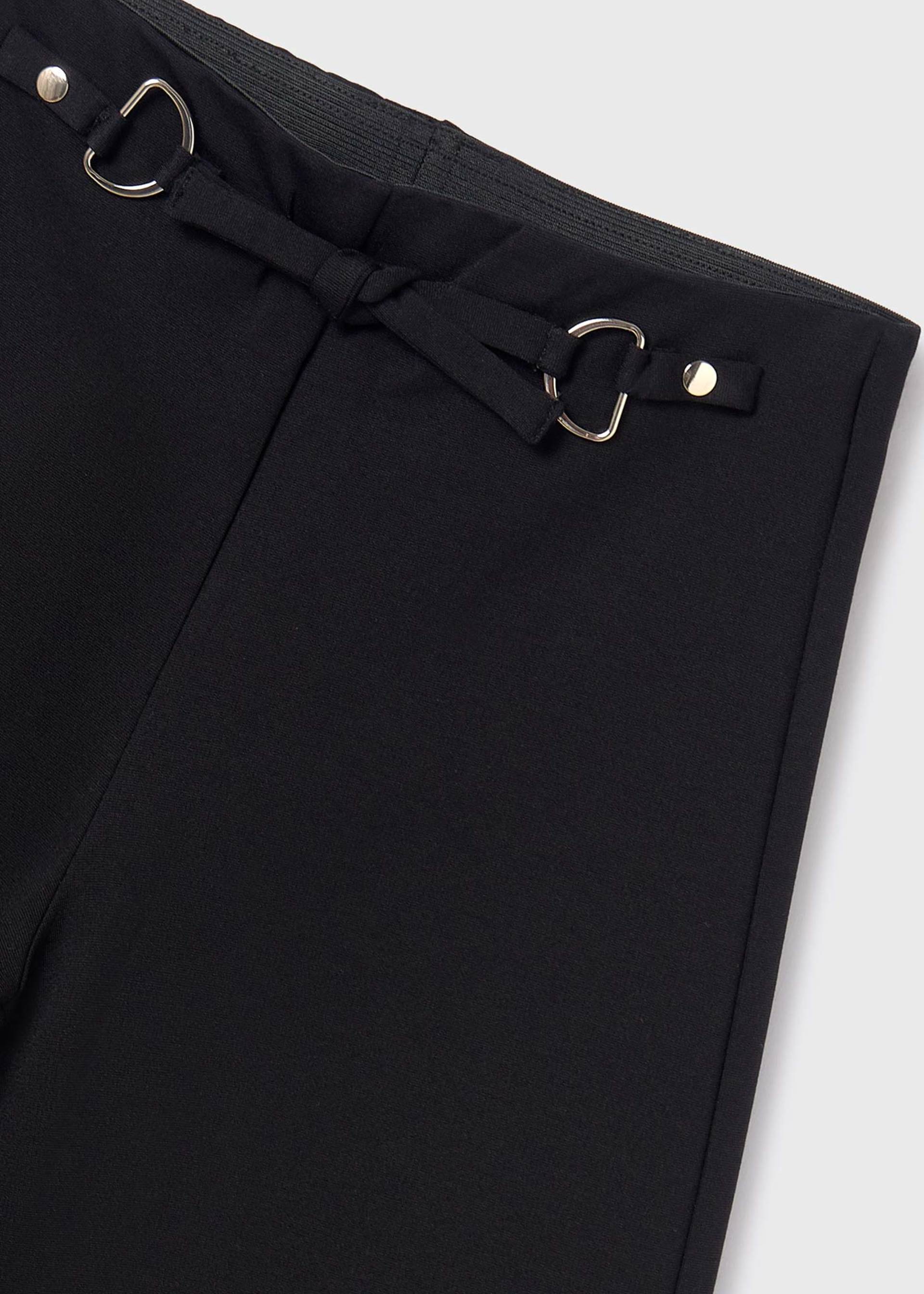 Girl Cropped Ponte Roma Trousers