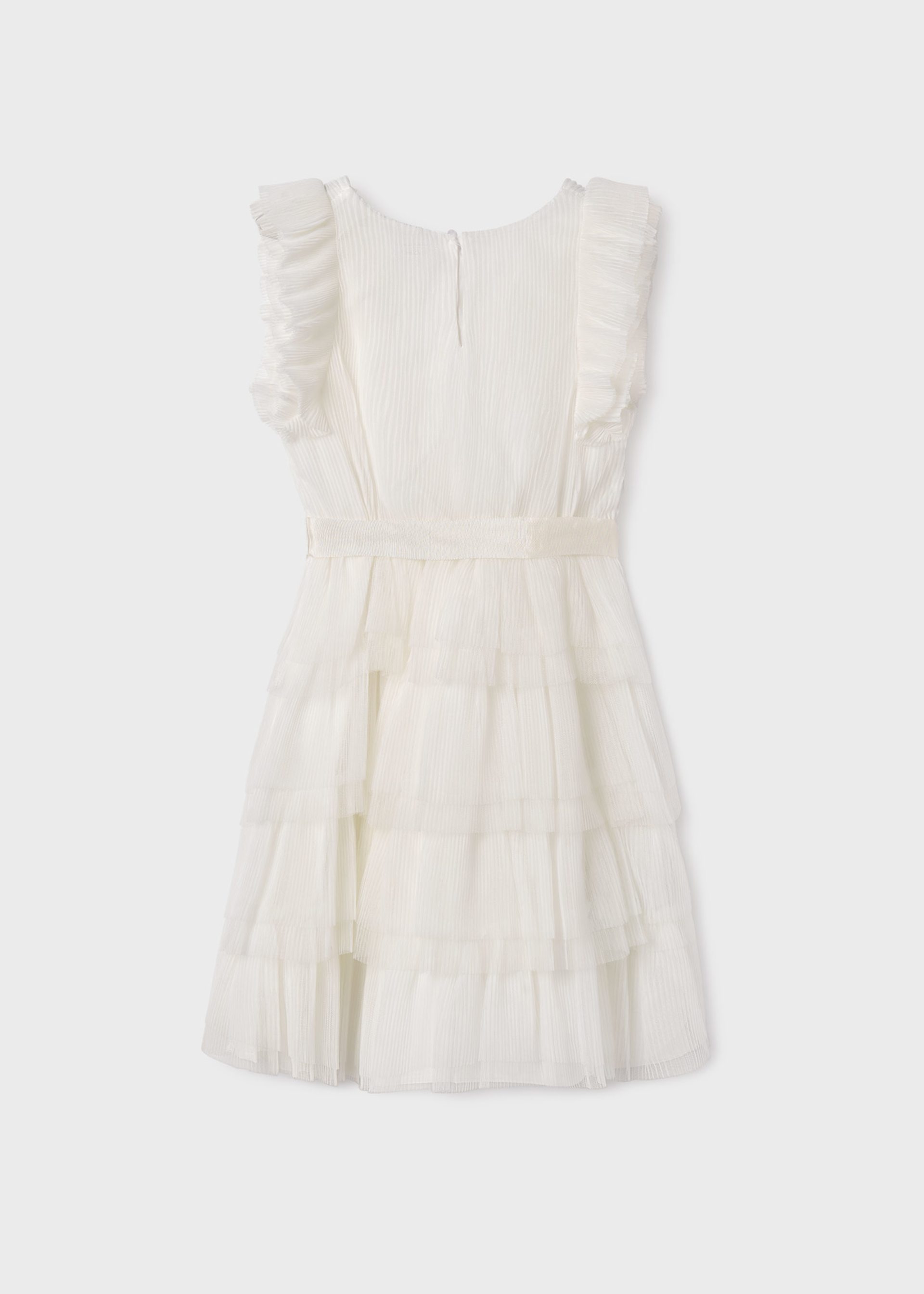 Vestito tulle con volant ragazza