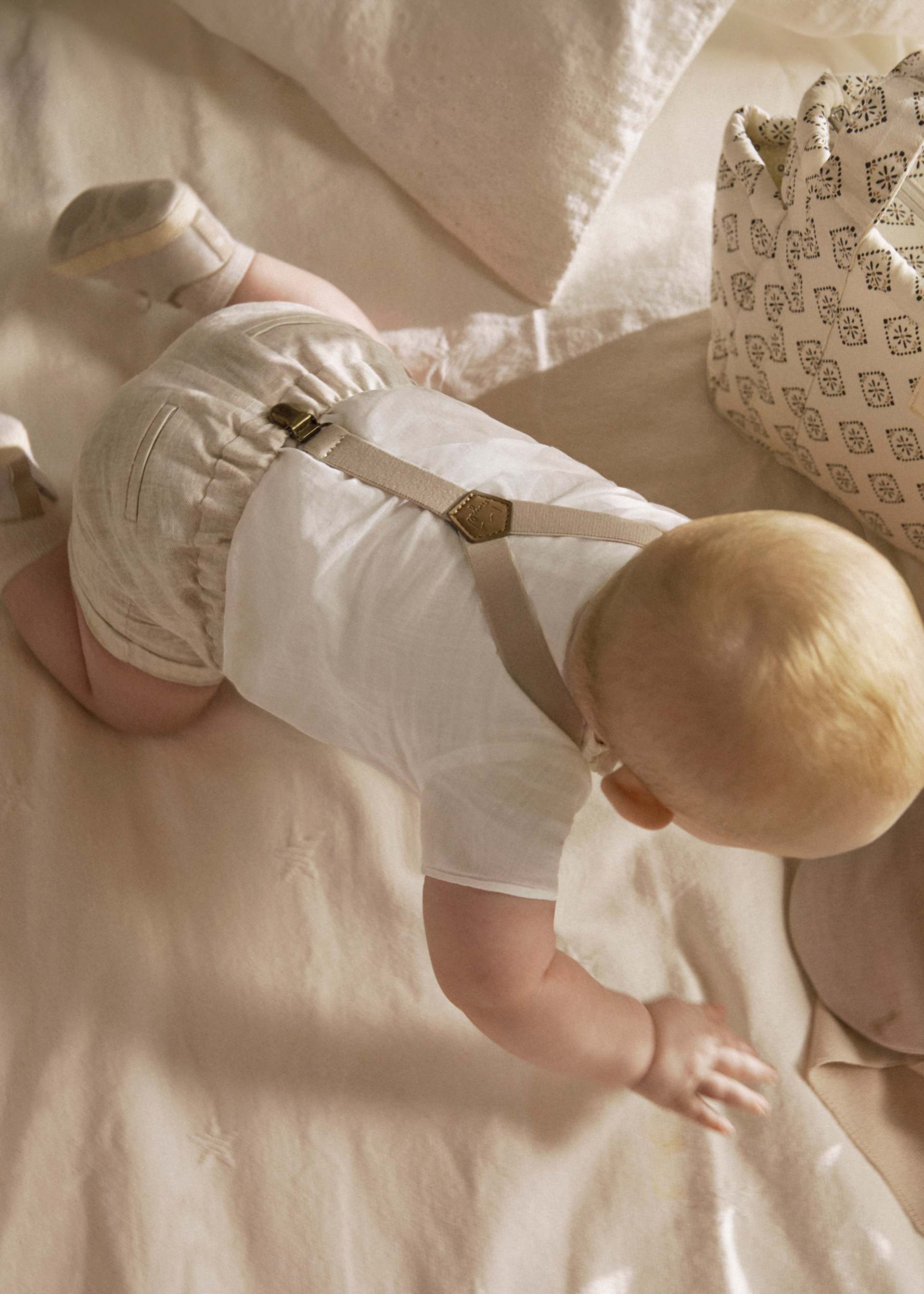 Newborn Shorts with Suspenders and Shirt Set Newborn Shorts with Suspenders and Shirt Set