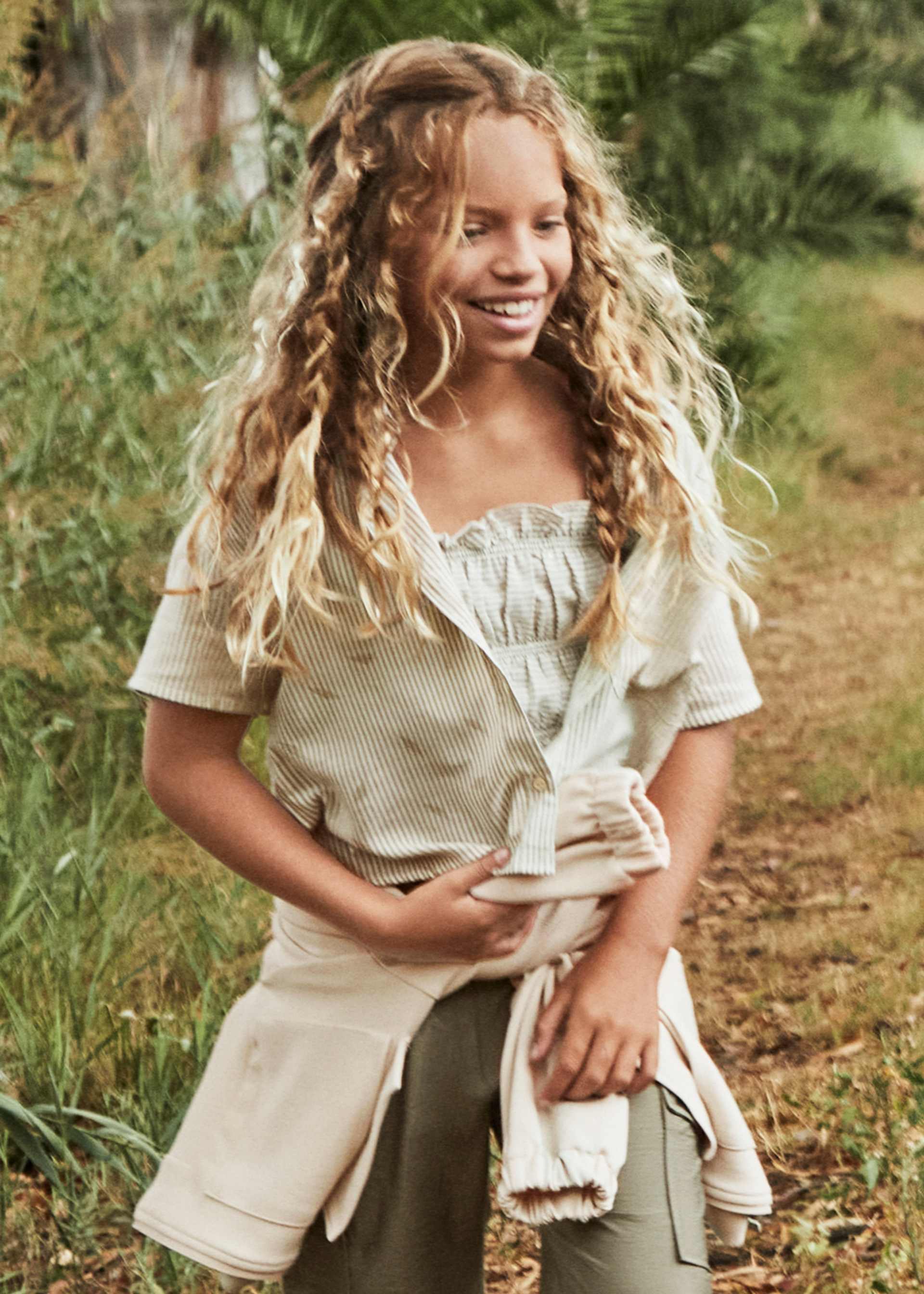 Blusa con top rayas chica Blusa con top rayas chica