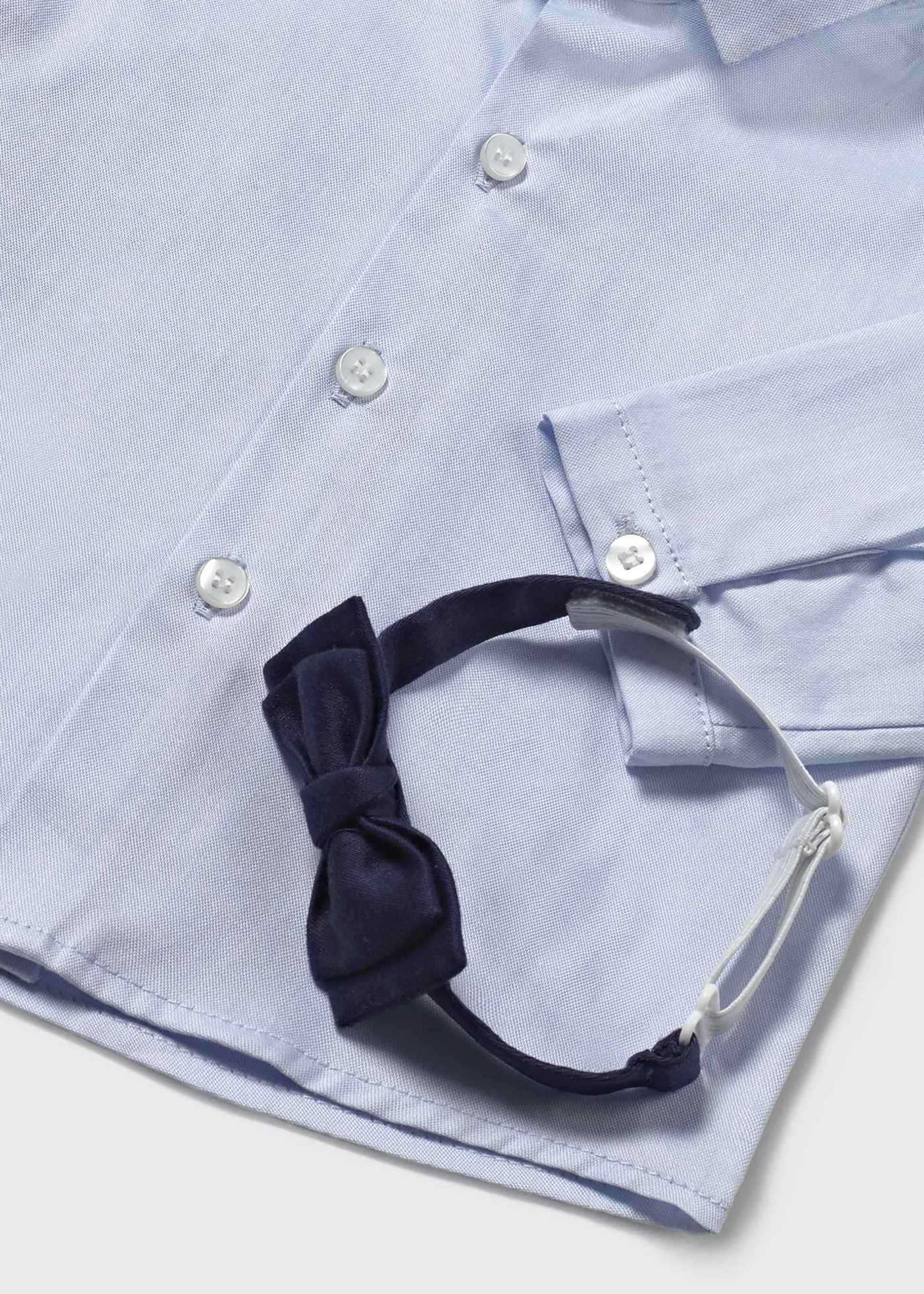 Chemise à manches longues nœud papillon nouveau-né