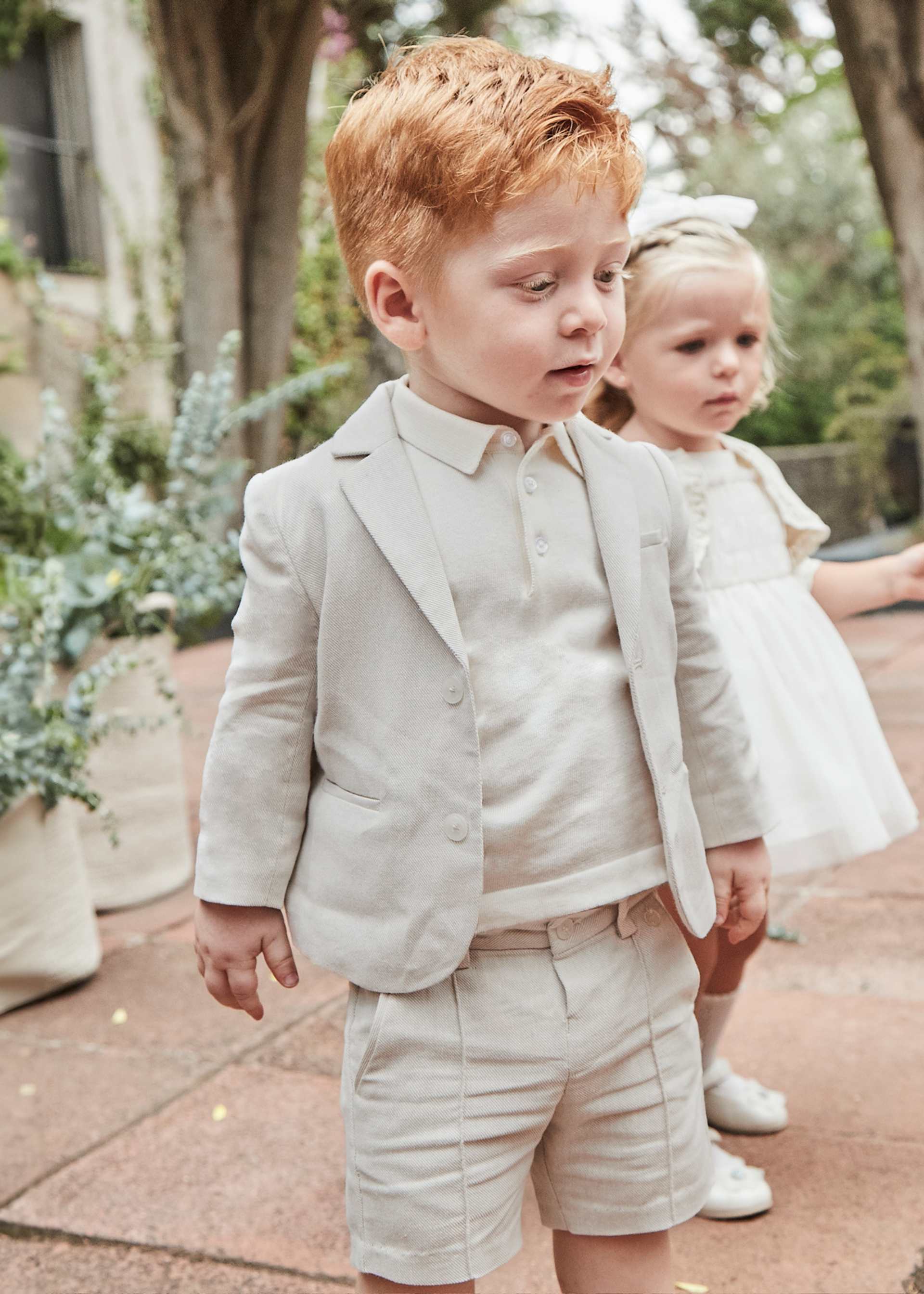 Eleganckie bermudy niemowlęce