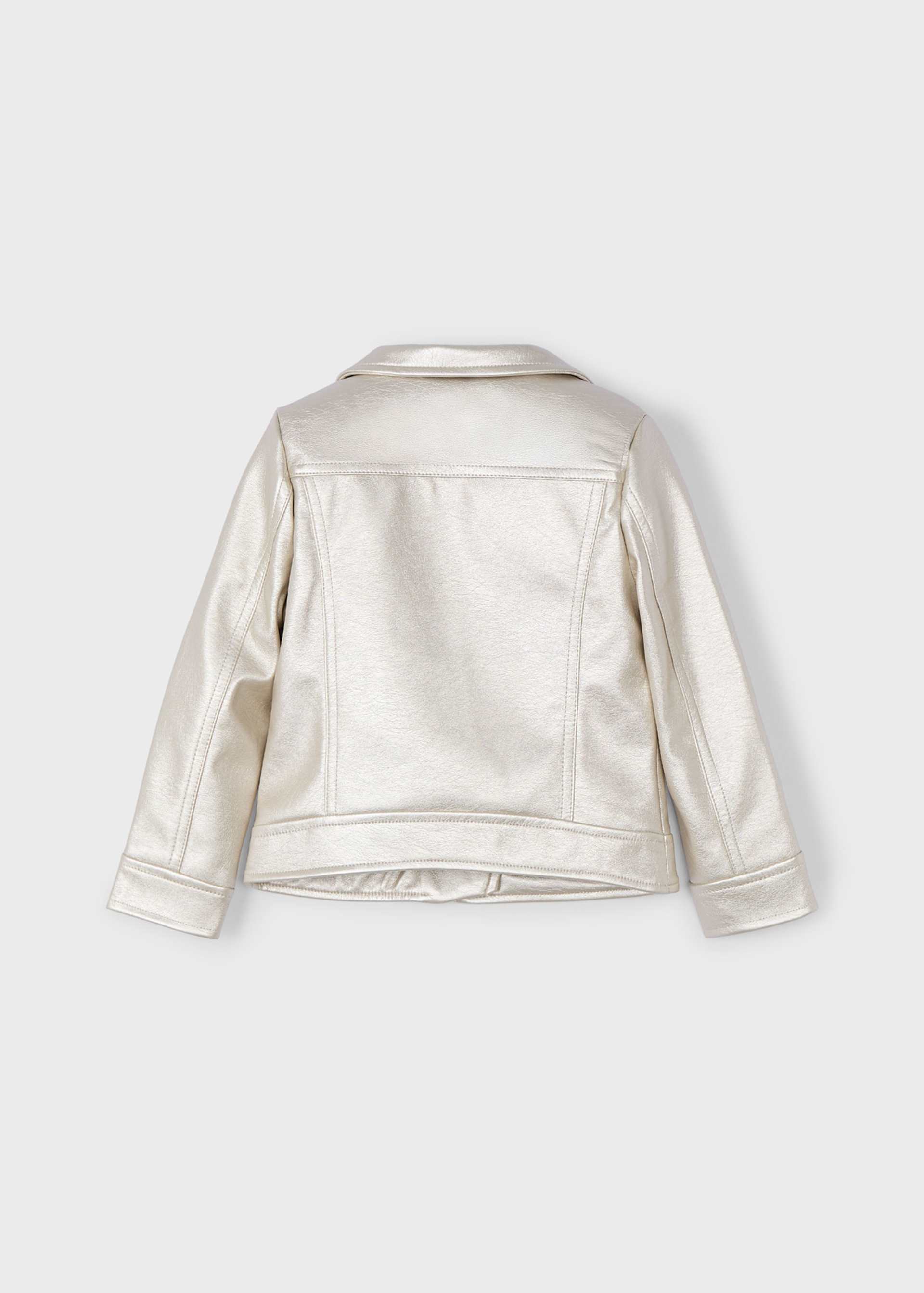 Giubbotto similpelle biker bambina