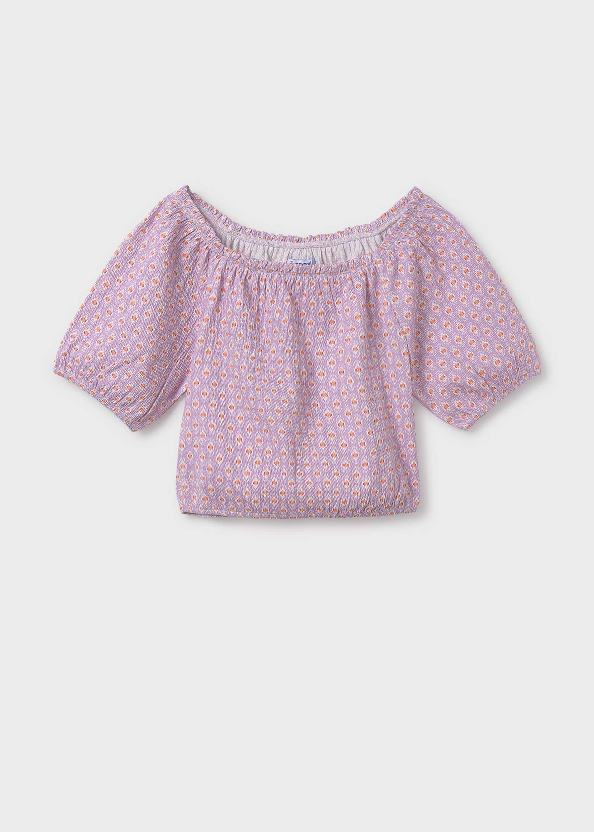 Blusa cuello barco chica Blusa cuello barco chica