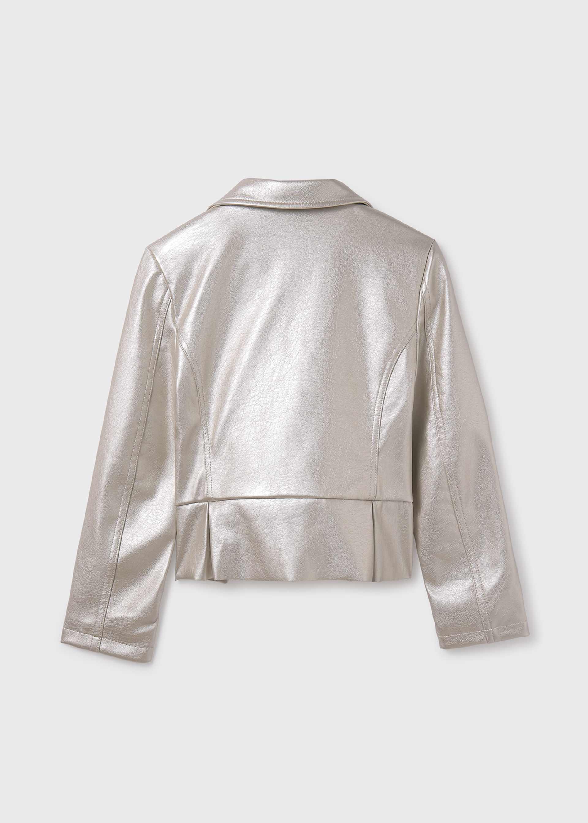 Cazadora polipiel biker chica