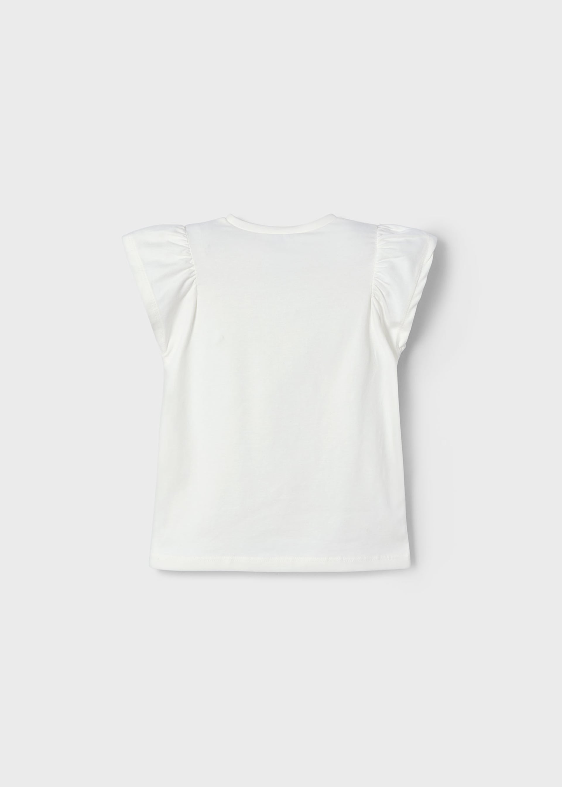 T-shirt fleur en relief fille