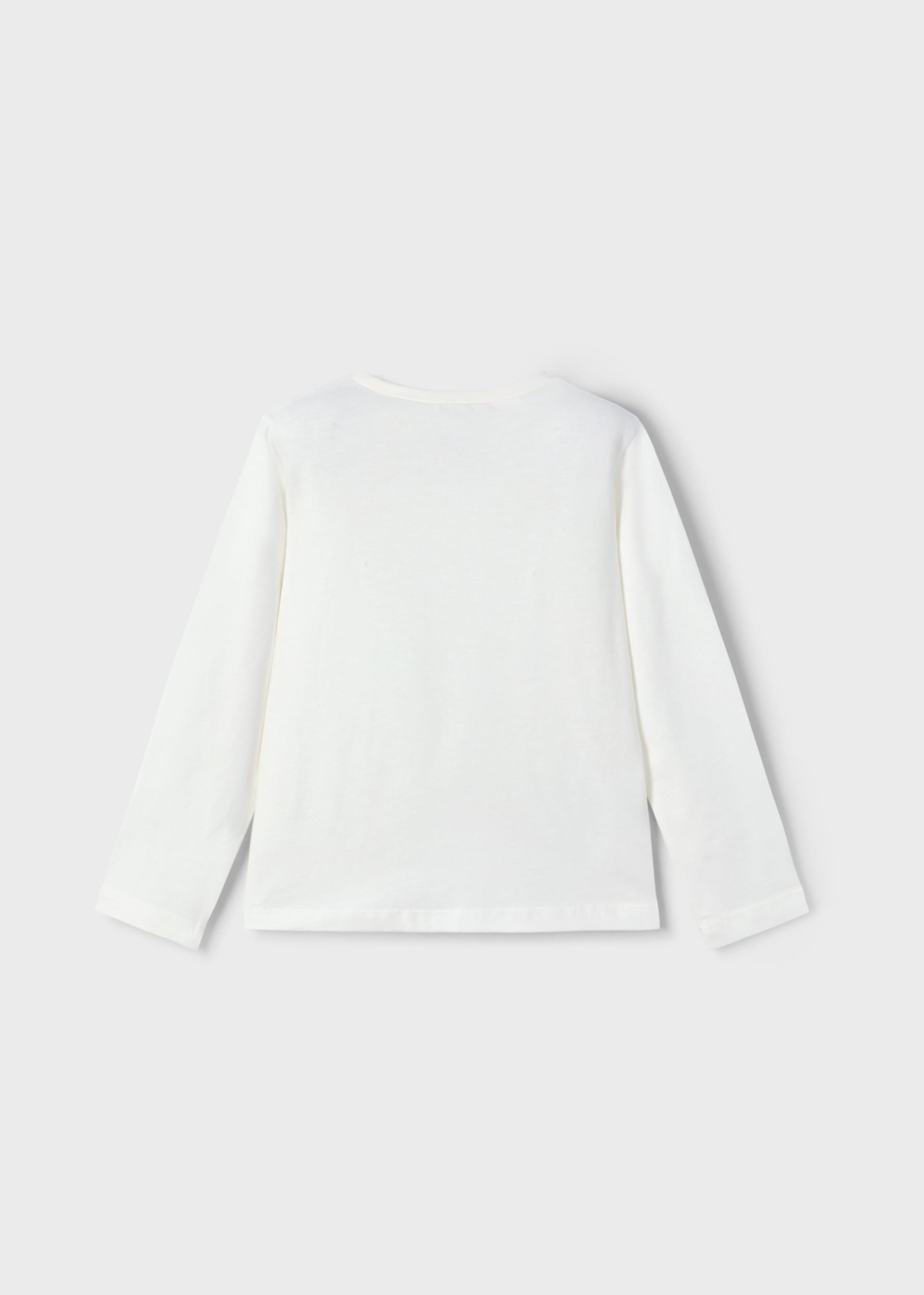 Camisola manga comprida flores menina