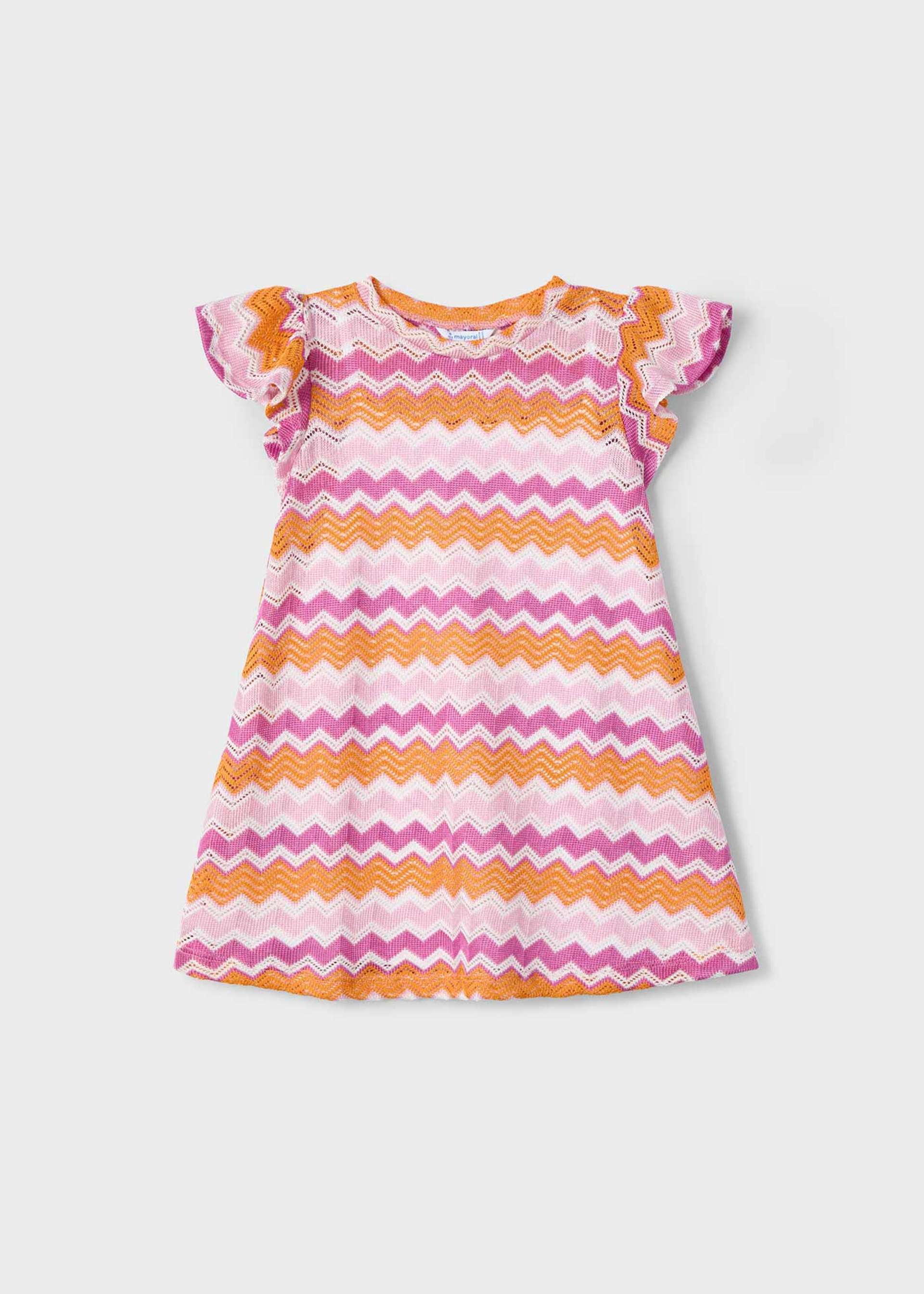 Robe zigzag fille