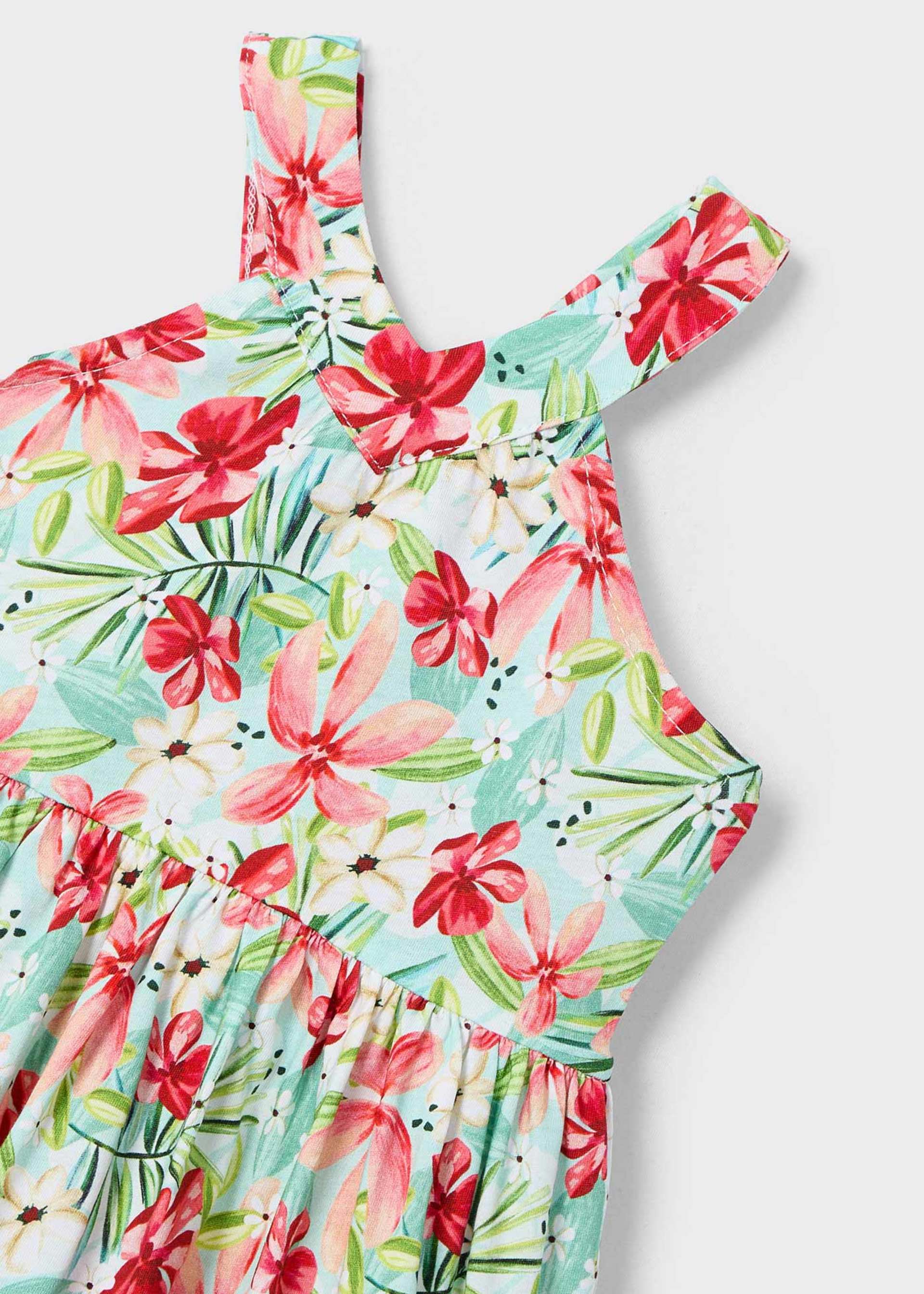 Φόρεμα σταμπωτό πλάτη χιαστί κορίτσι