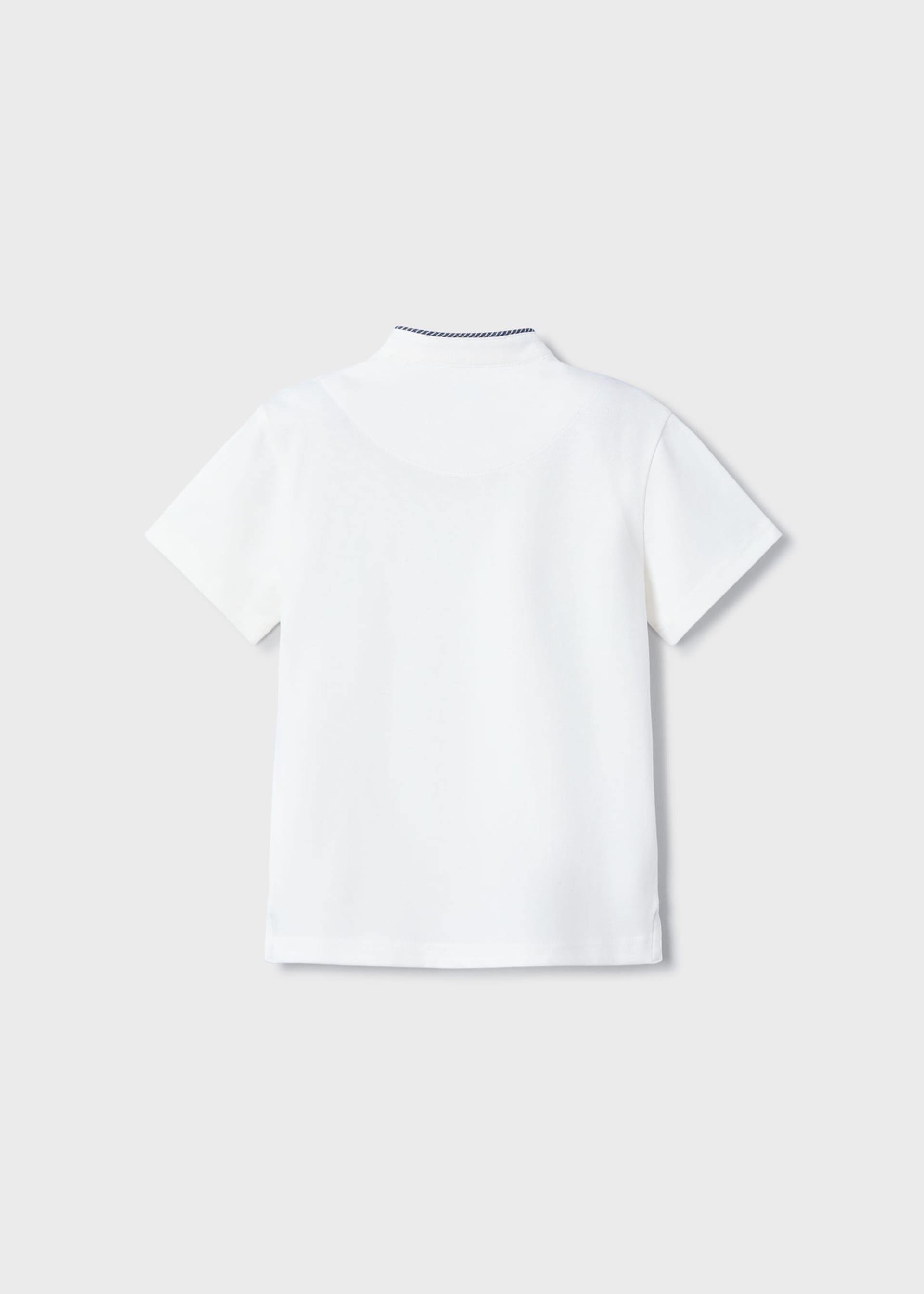 Boy pique contrast T-shirt