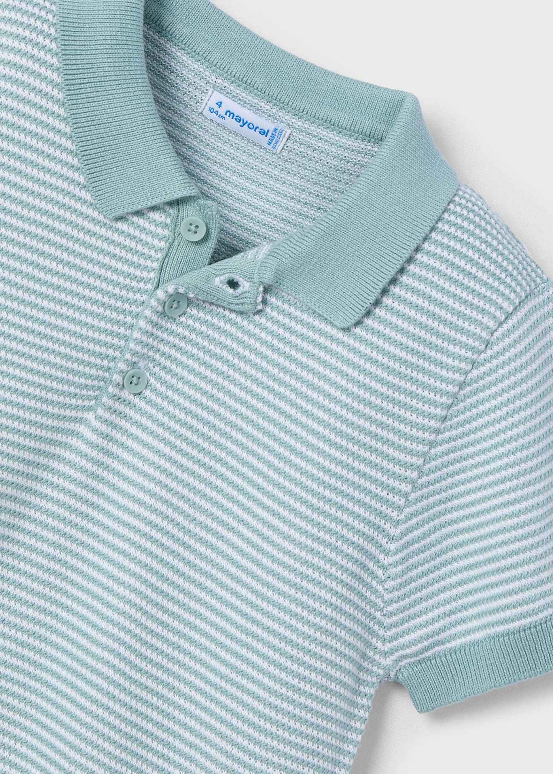 Polo tricot rayas niño