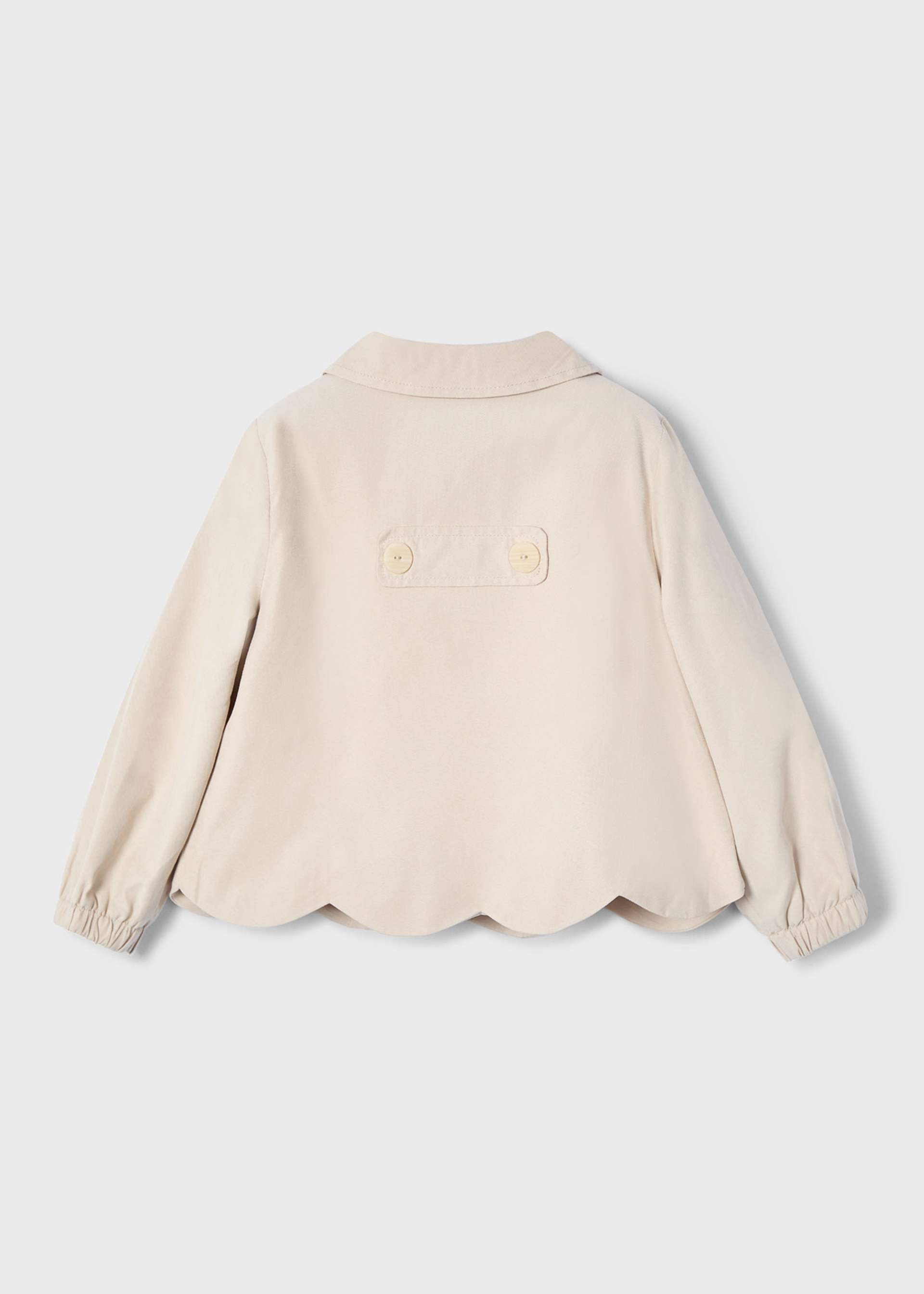 Giacca modello trench onde bambina