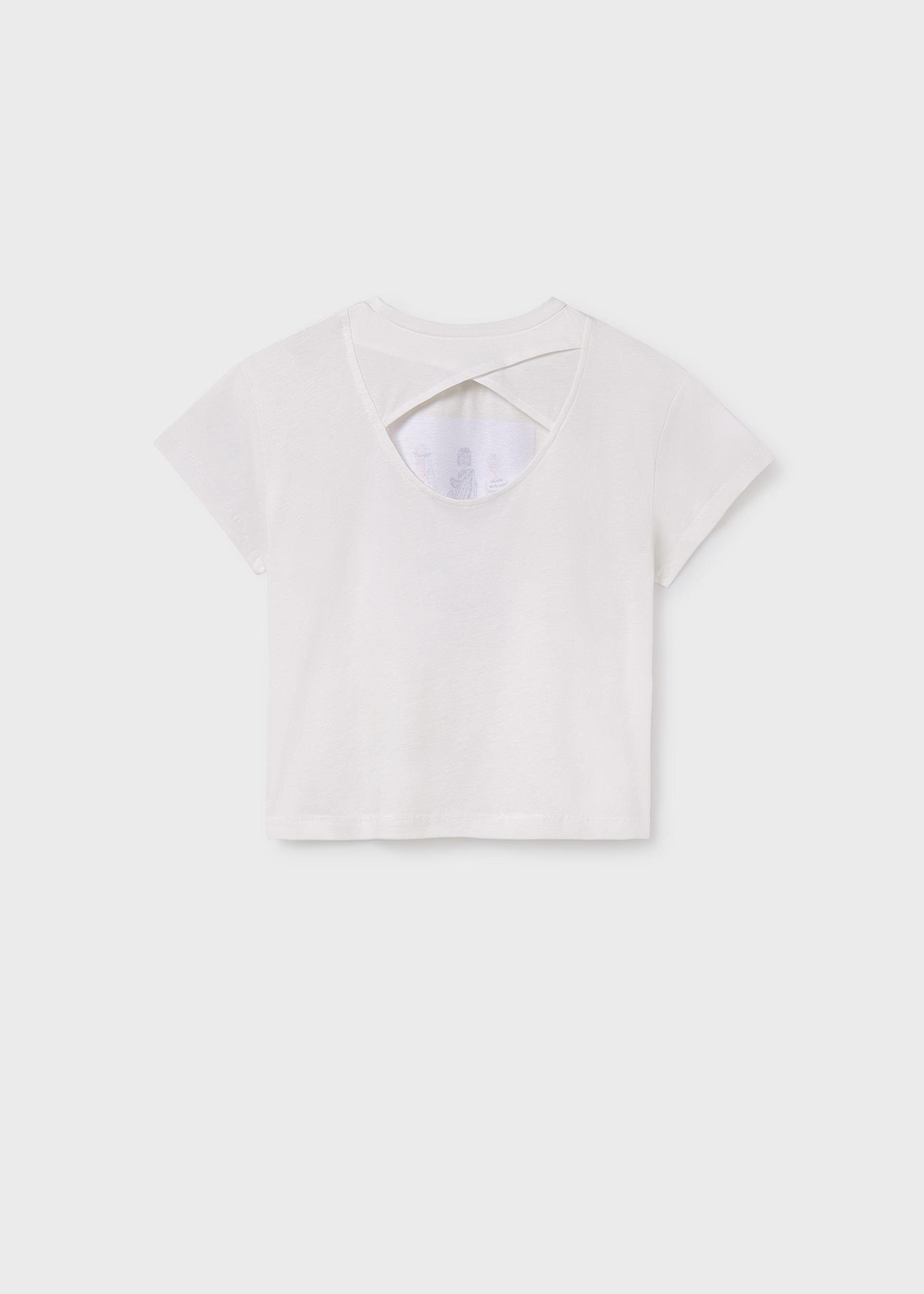 Playera gráfica espalda cruzada chica