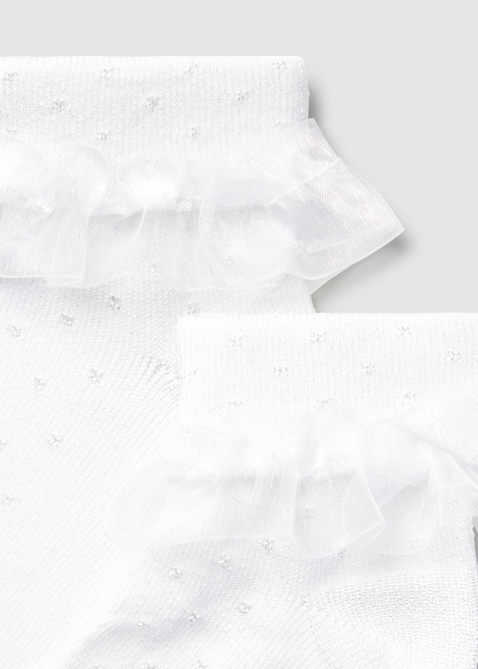 Skarpetki z tiulową falbanką dla niemowlęcia