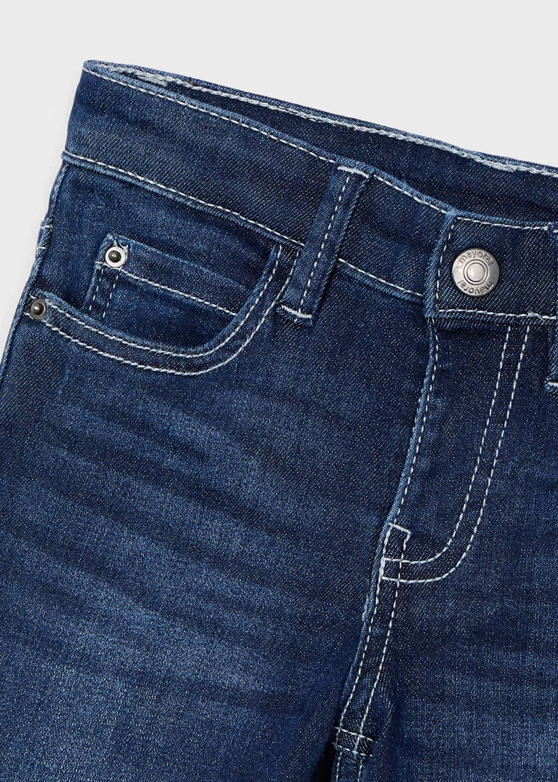 Pantalon en denim ajusté basique garçon Pantalon en denim ajusté basique garçon