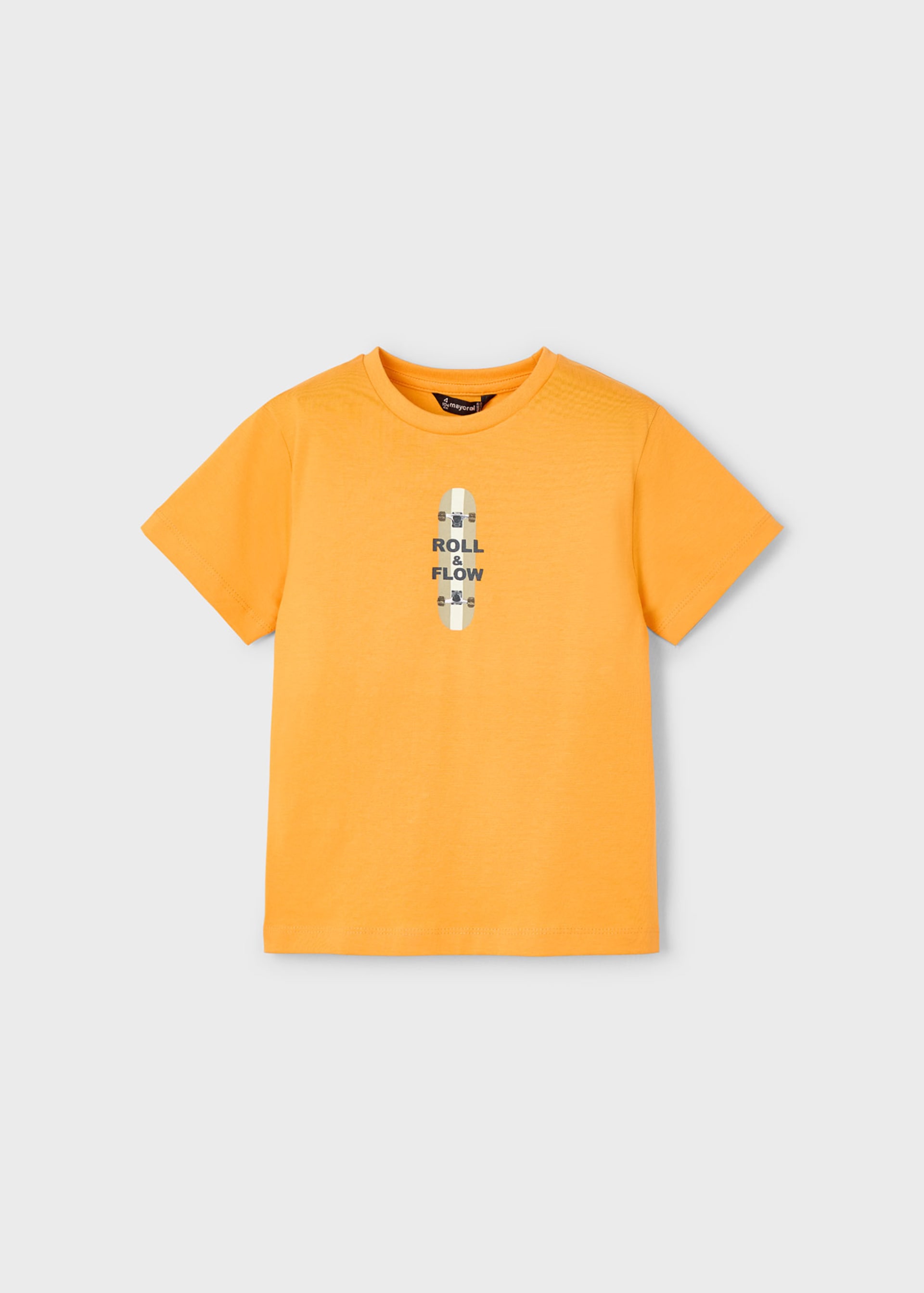 Camiseta estampado trasero monopatín niño Camiseta estampado trasero monopatín niño