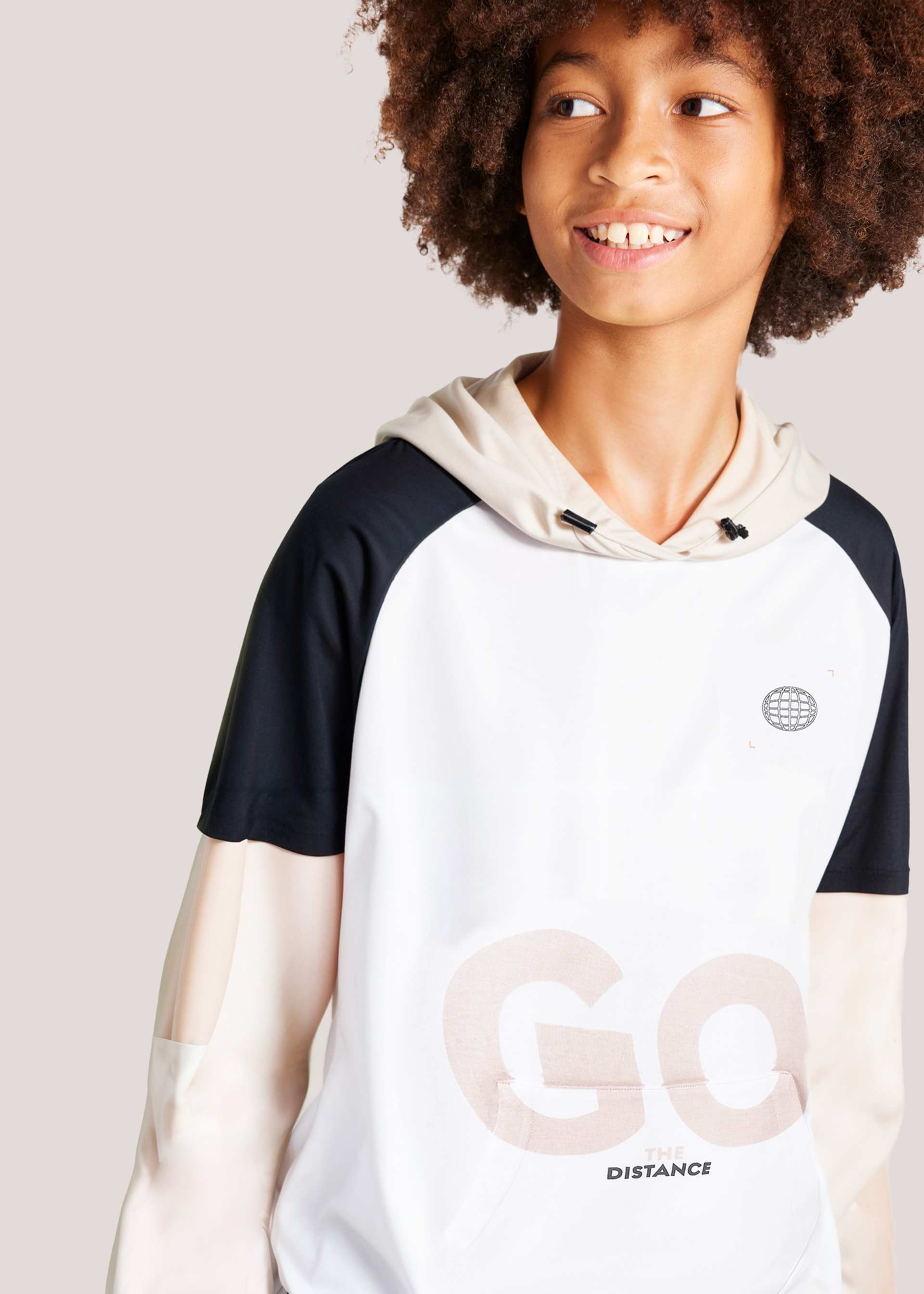 Boy Contrast Hoodie Boy Contrast Hoodie