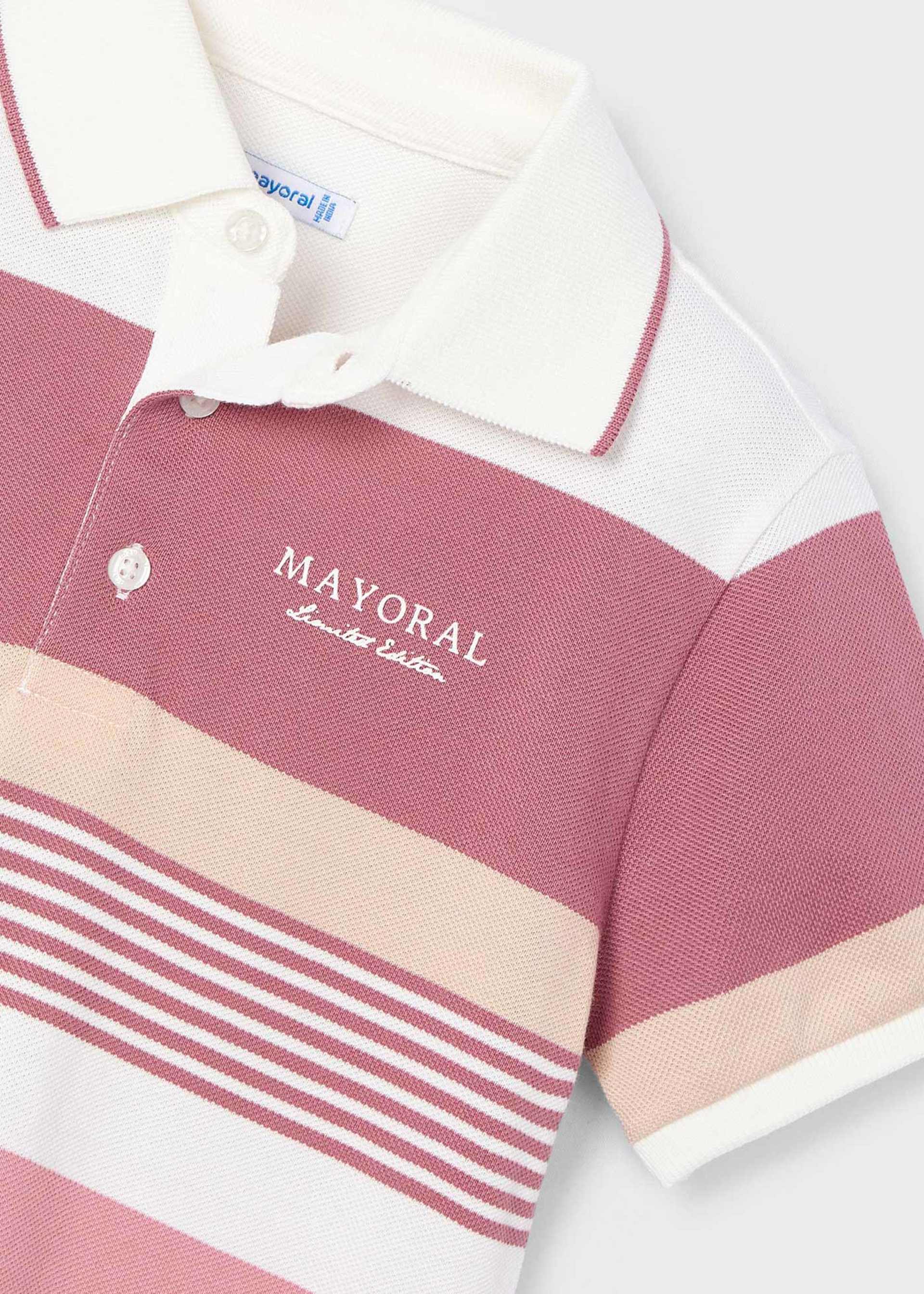 Boy striped polo shirt