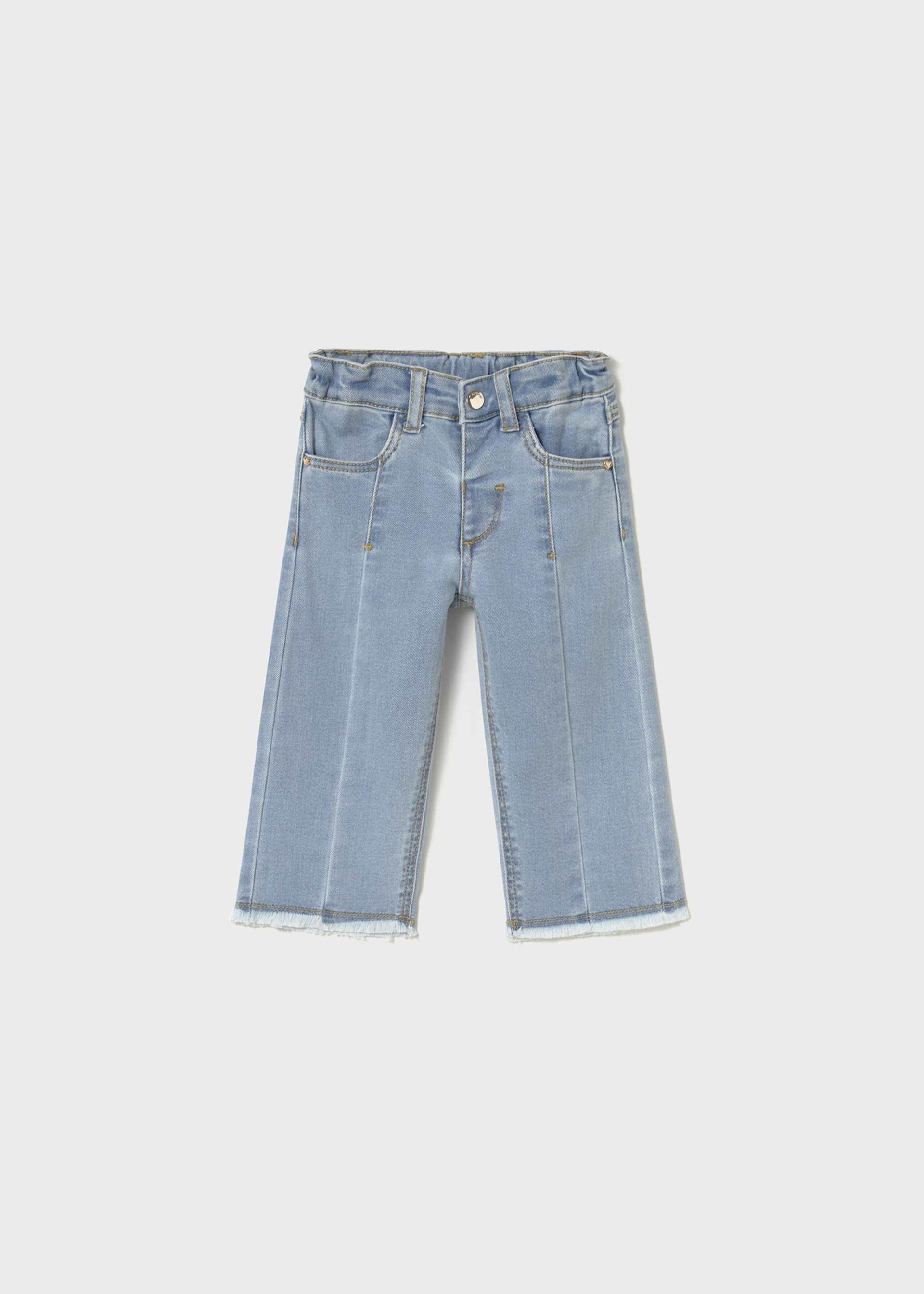 Pantalón largo vaquero acampanado bebé